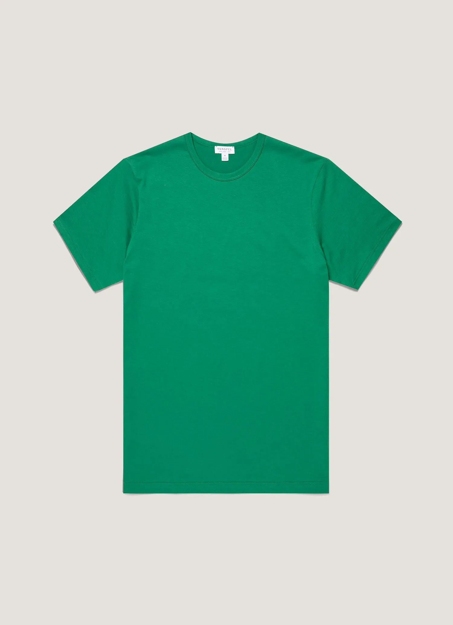 Men's Classic T-shirt in Bright Green sold by Sunspel