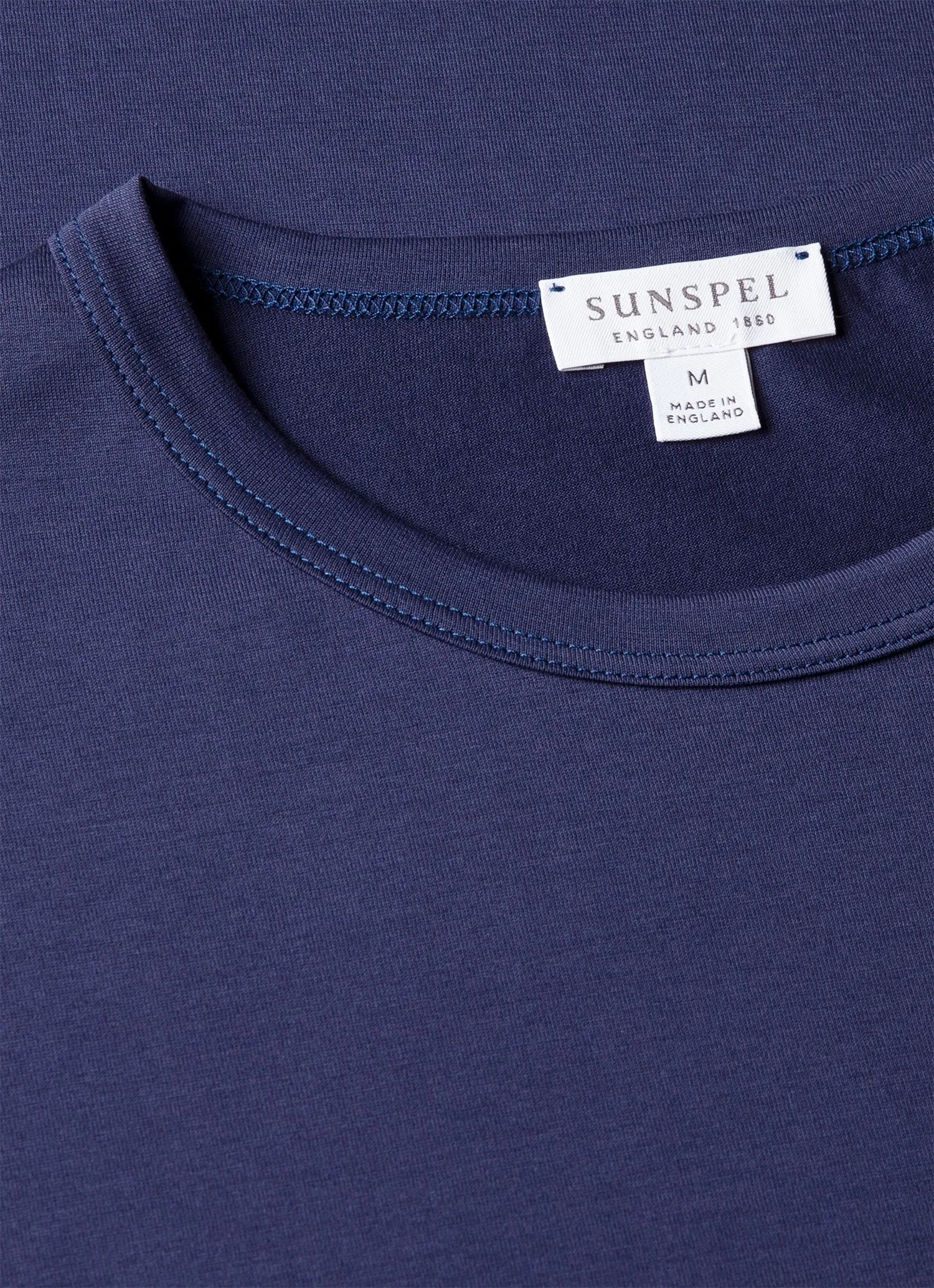 Men's Classic T-shirt in Ink Blue sold by Sunspel product image thumbnail 4