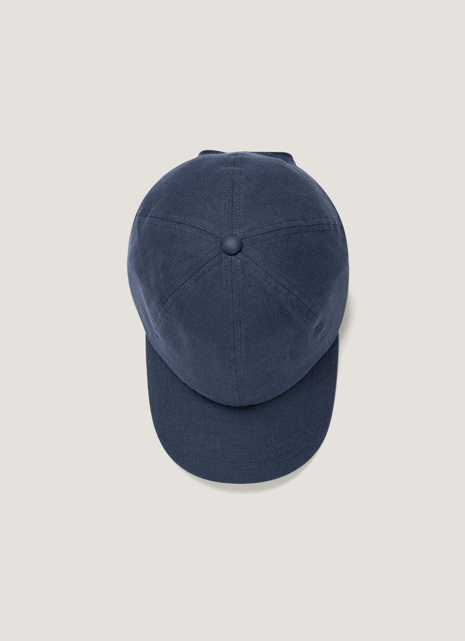 Men's Linen Cap in Light Navy sold by Sunspel product image thumbnail 2
