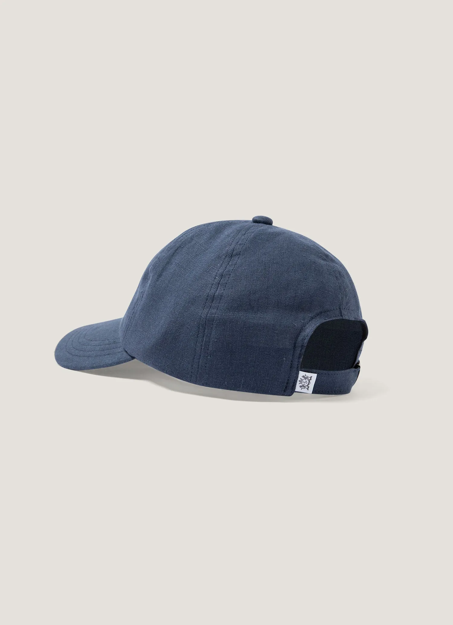 Men's Linen Cap in Light Navy sold by Sunspel product image thumbnail 3