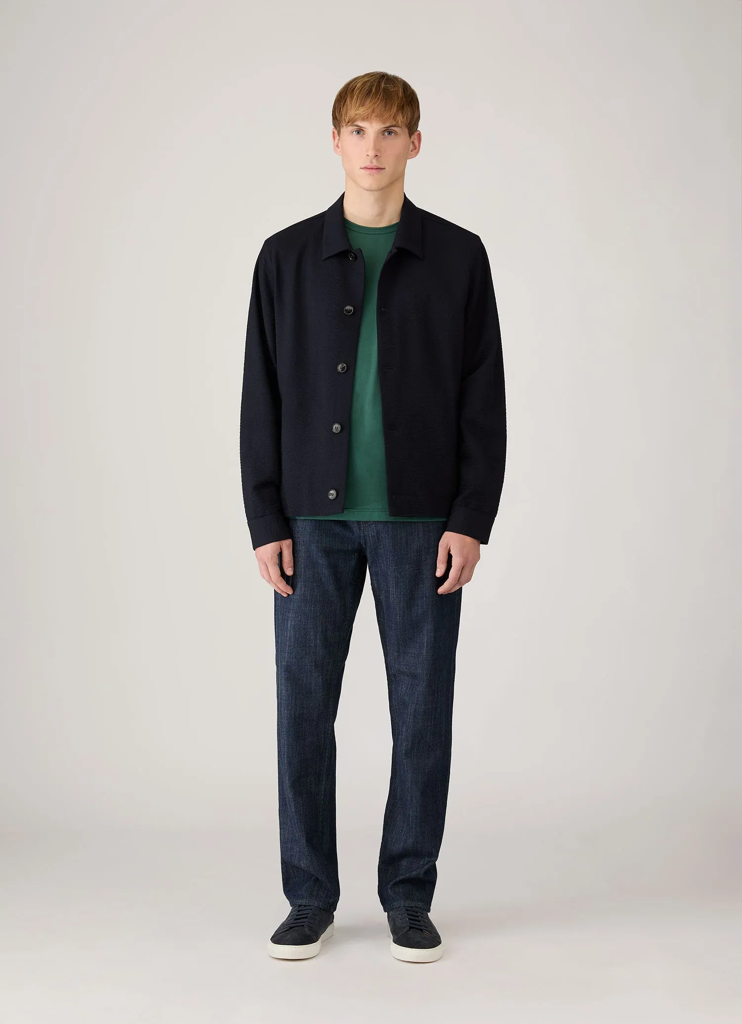 Men's Classic T-shirt in Forest sold by Sunspel product image thumbnail 3