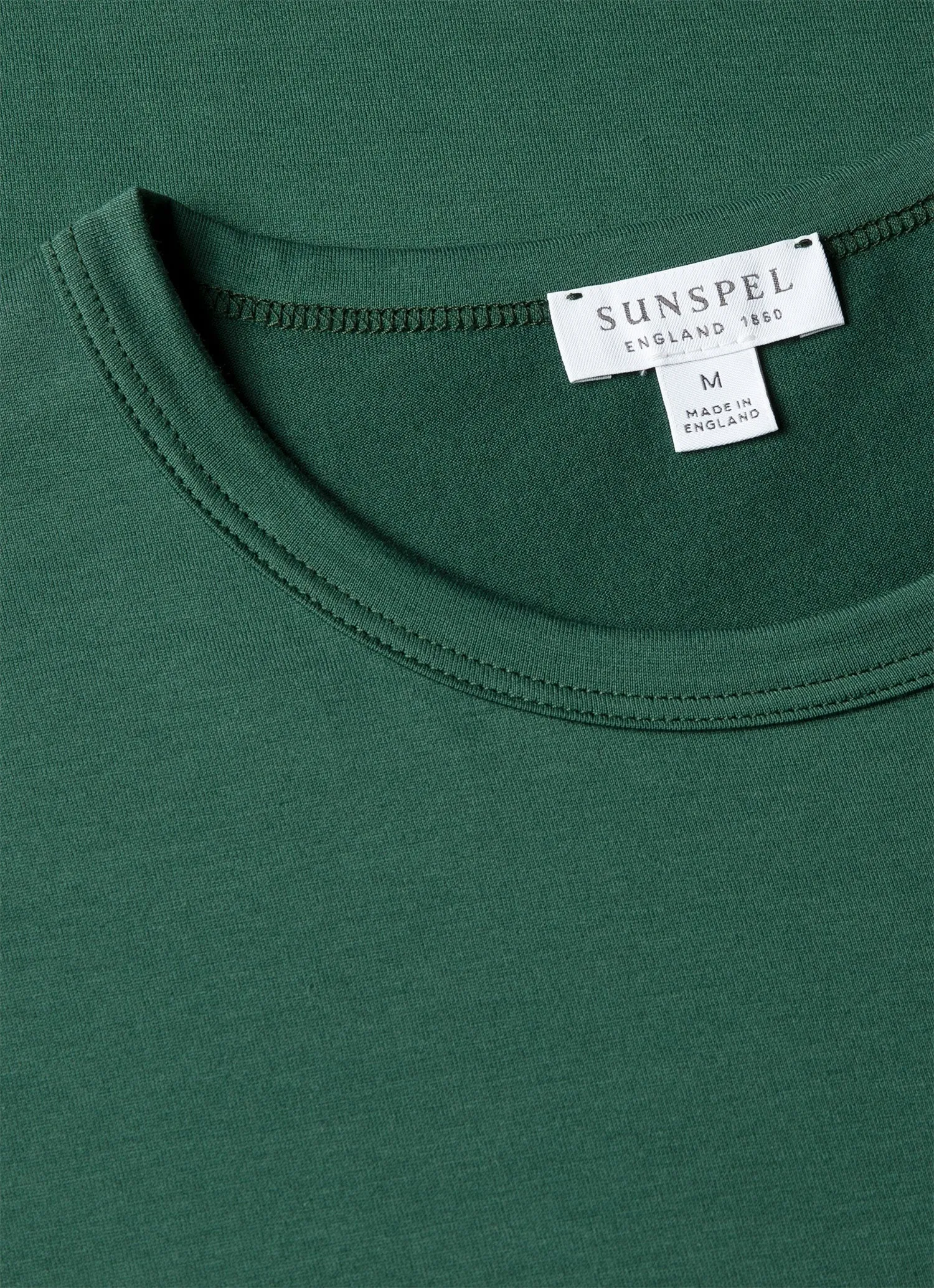Men's Classic T-shirt in Forest sold by Sunspel product image thumbnail 4