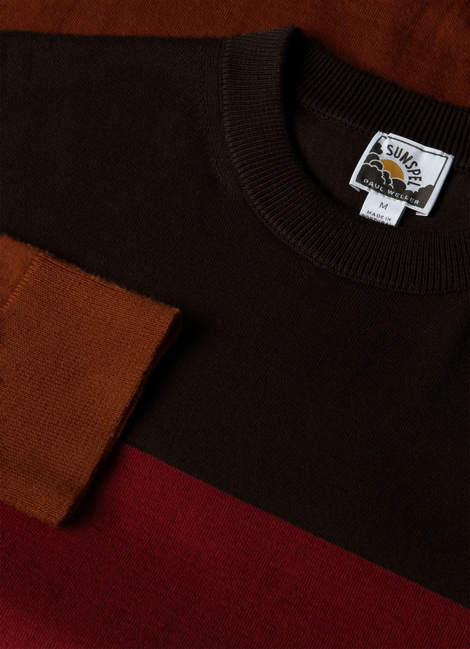 Men's Sunspel x Paul Weller Jumper in Dark Brown sold by Sunspel product image thumbnail 4