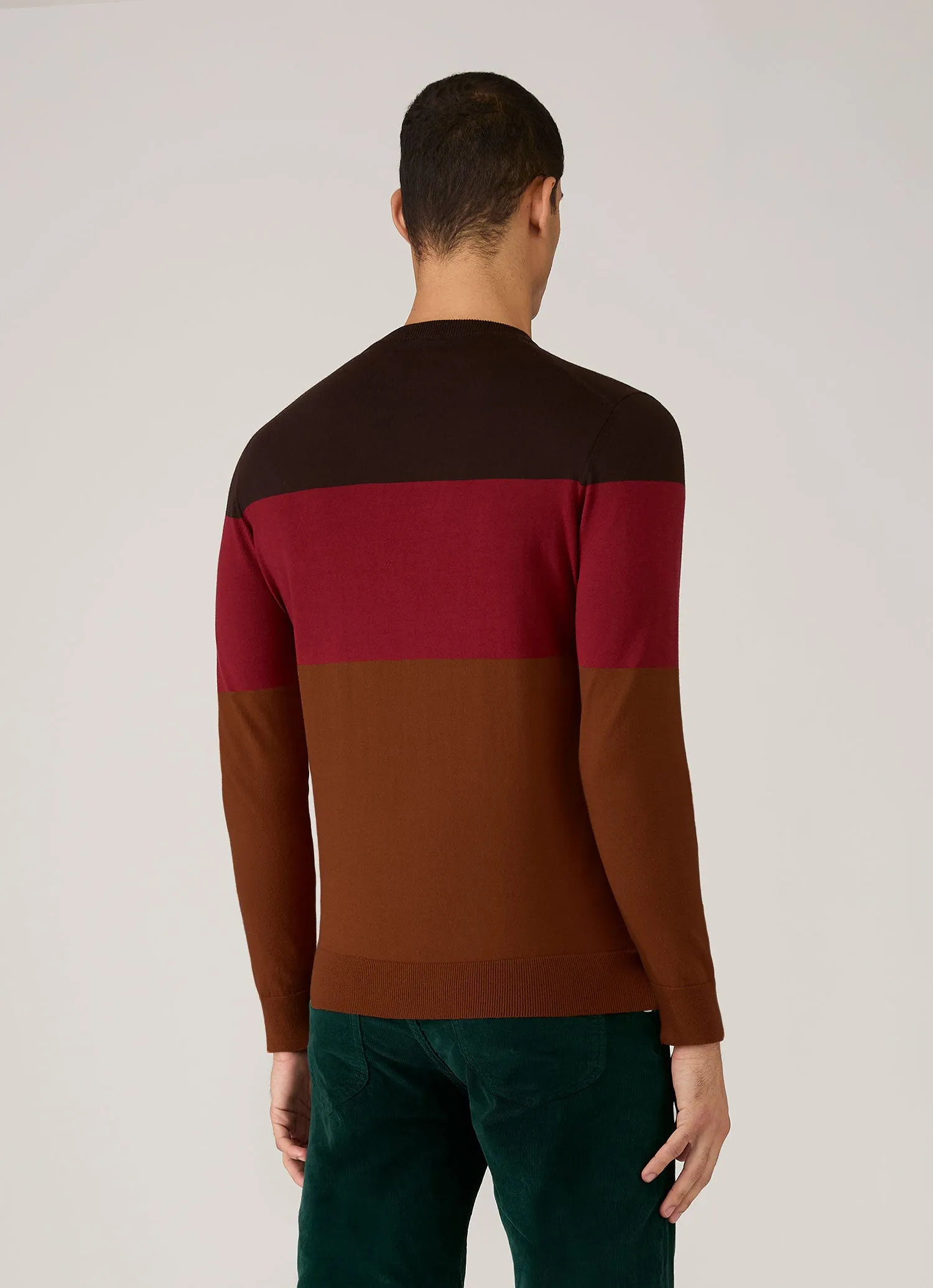 Men's Sunspel x Paul Weller Jumper in Dark Brown sold by Sunspel product image thumbnail 5