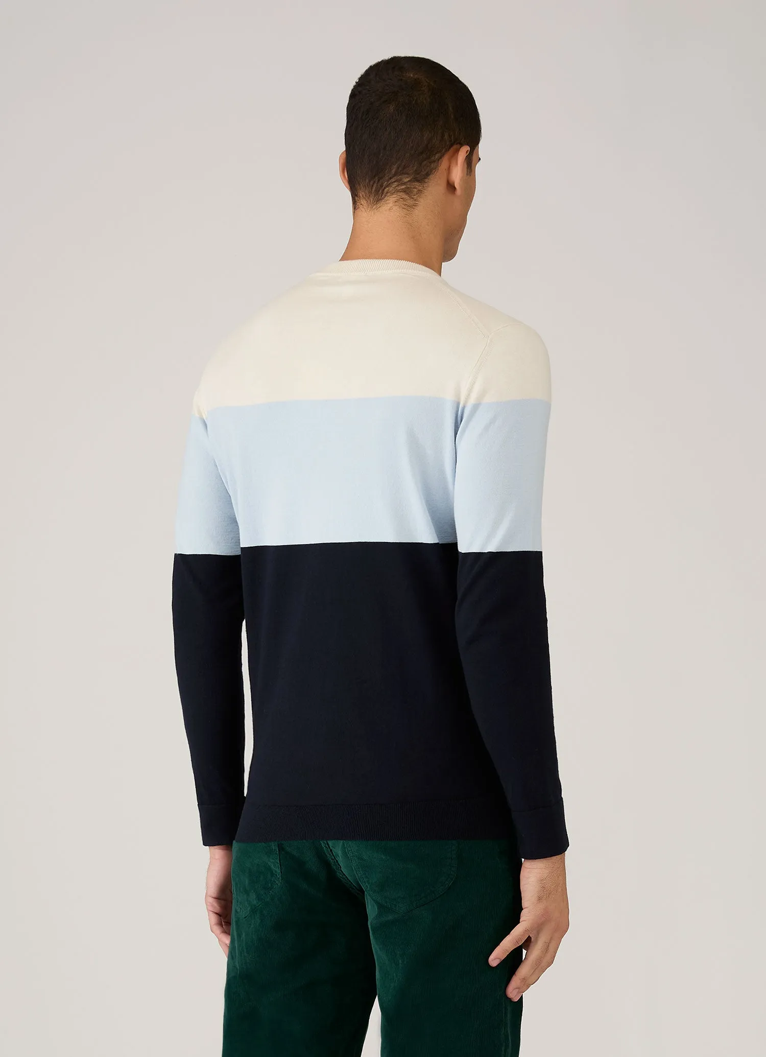 Men's Sunspel x Paul Weller Jumper in Vintage Blue sold by Sunspel product image thumbnail 5