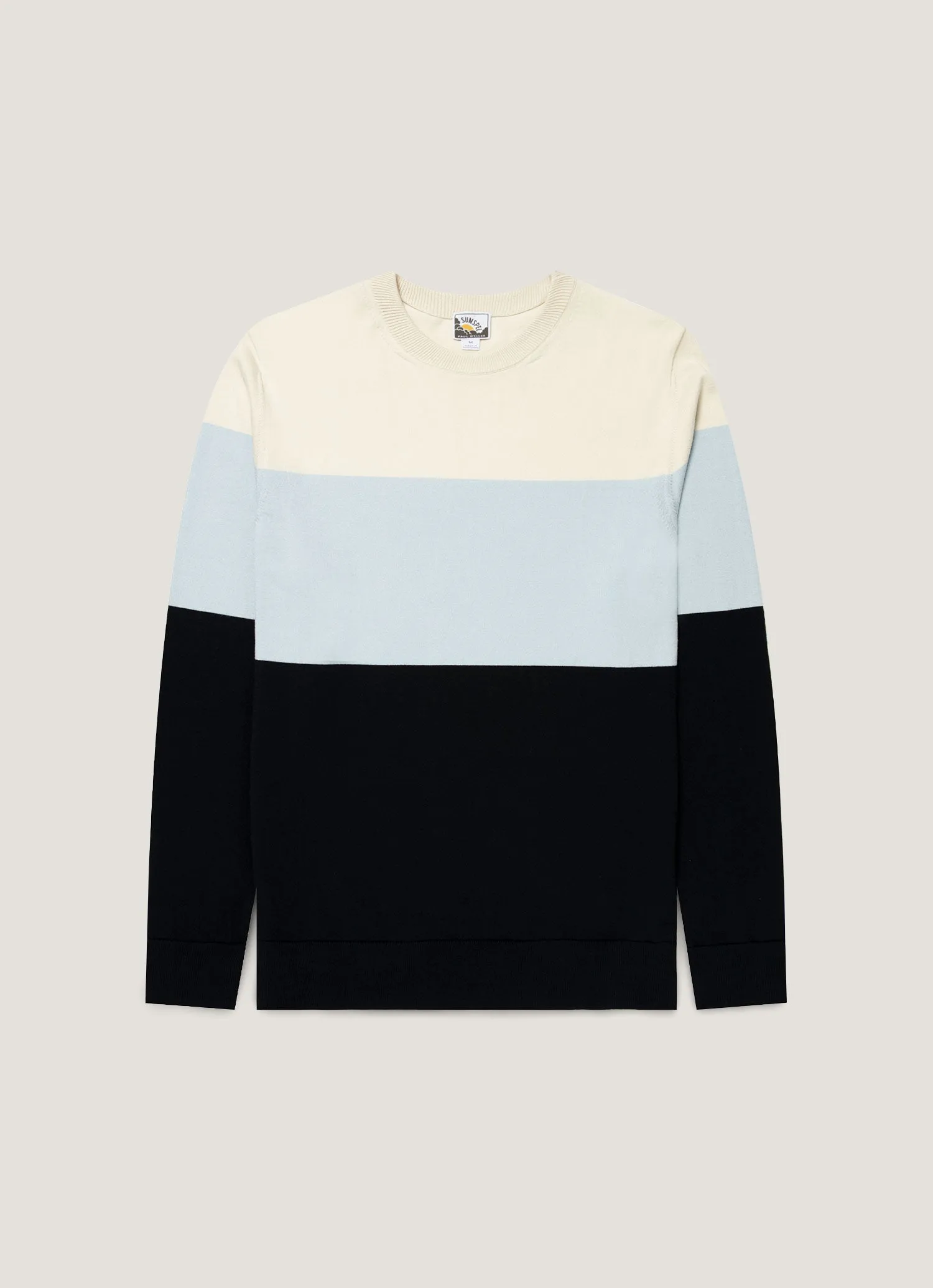 Men's Sunspel x Paul Weller Jumper in Vintage Blue sold by Sunspel