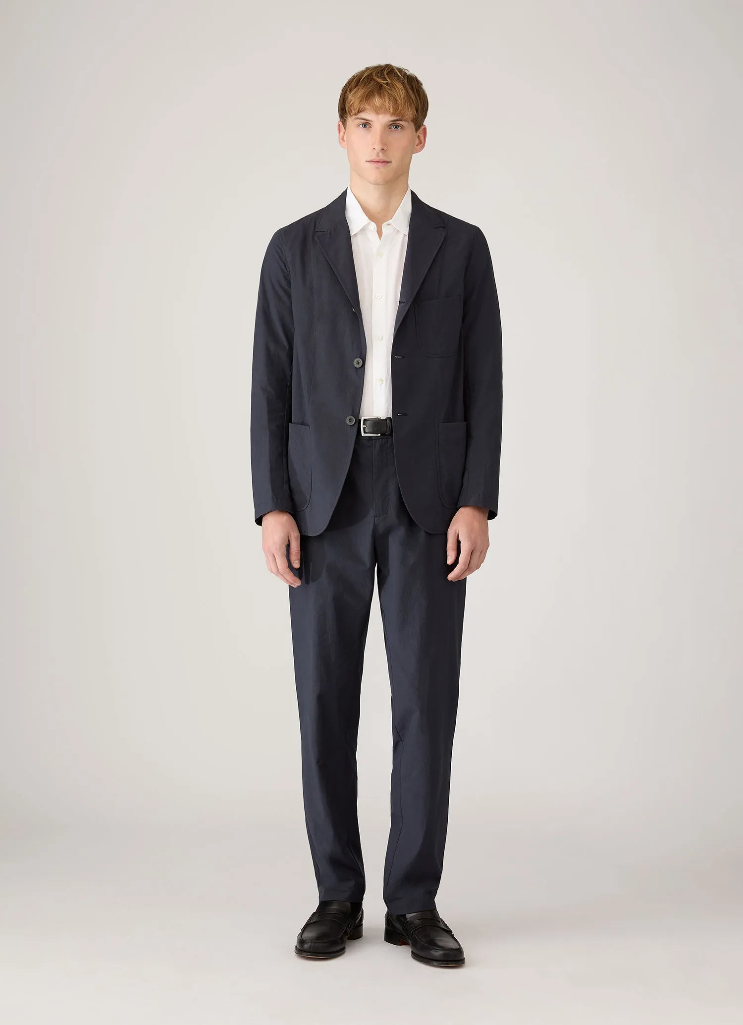 Men's Lightweight Cotton Poplin Two-Piece Suit sold by Sunspel product image thumbnail 2