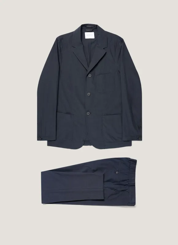 Men's Lightweight Cotton Poplin Two-Piece Suit made by Sunspel