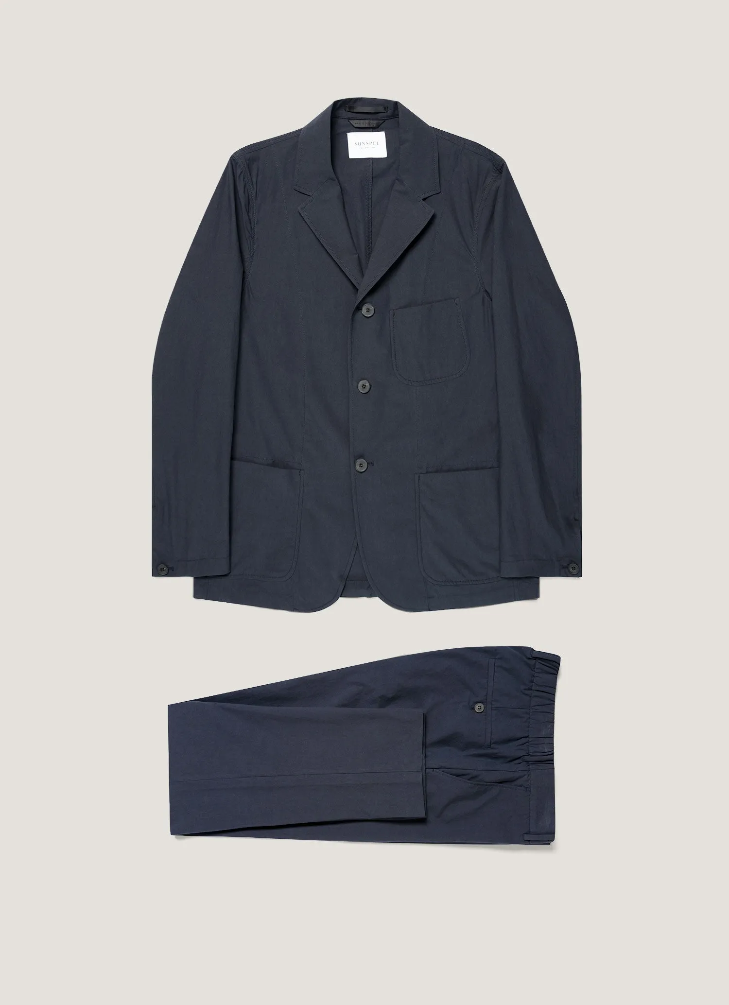 Men's Lightweight Cotton Poplin Two-Piece Suit sold by Sunspel