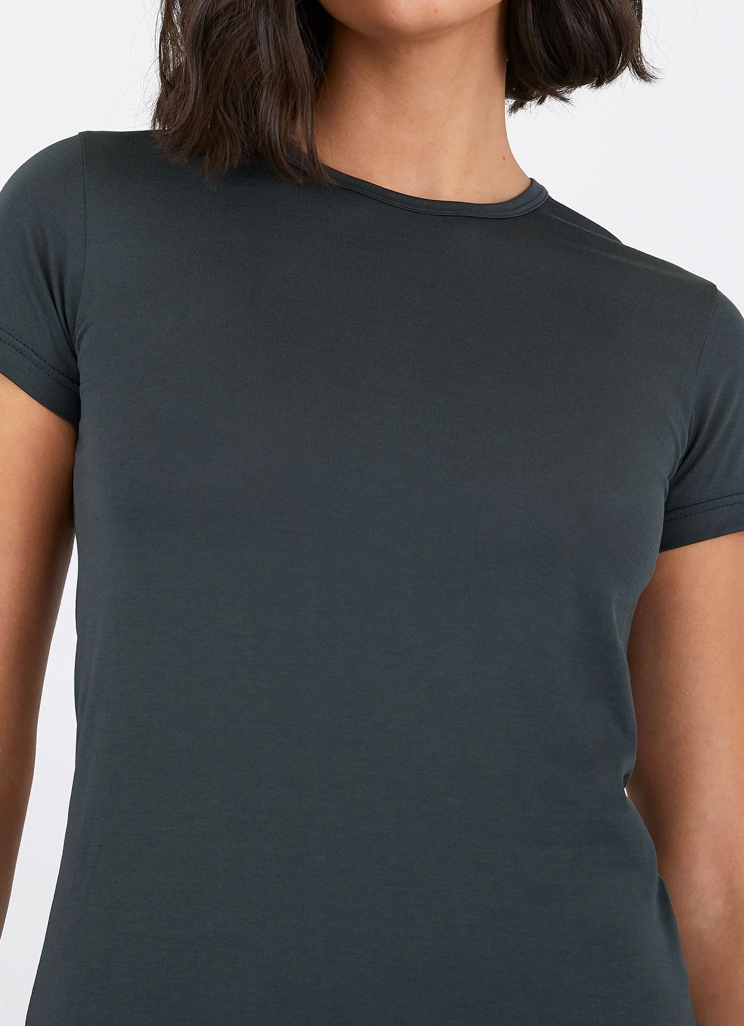 Women's Classic T-shirt in Forest sold by Sunspel product image thumbnail 4