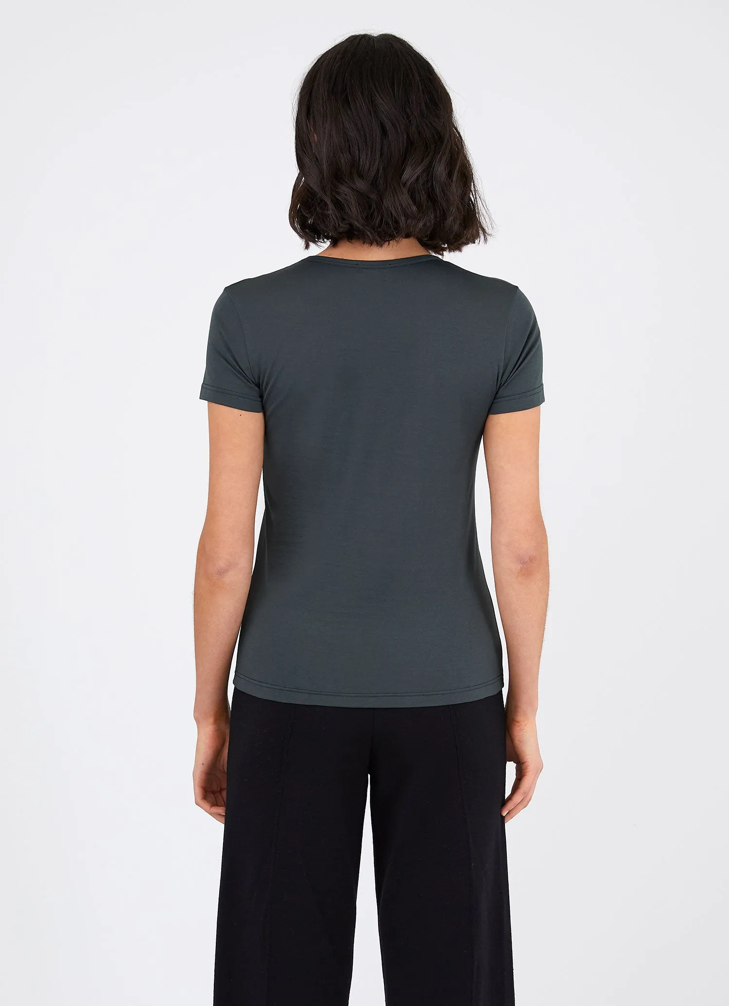Women's Classic T-shirt in Forest sold by Sunspel product image thumbnail 2
