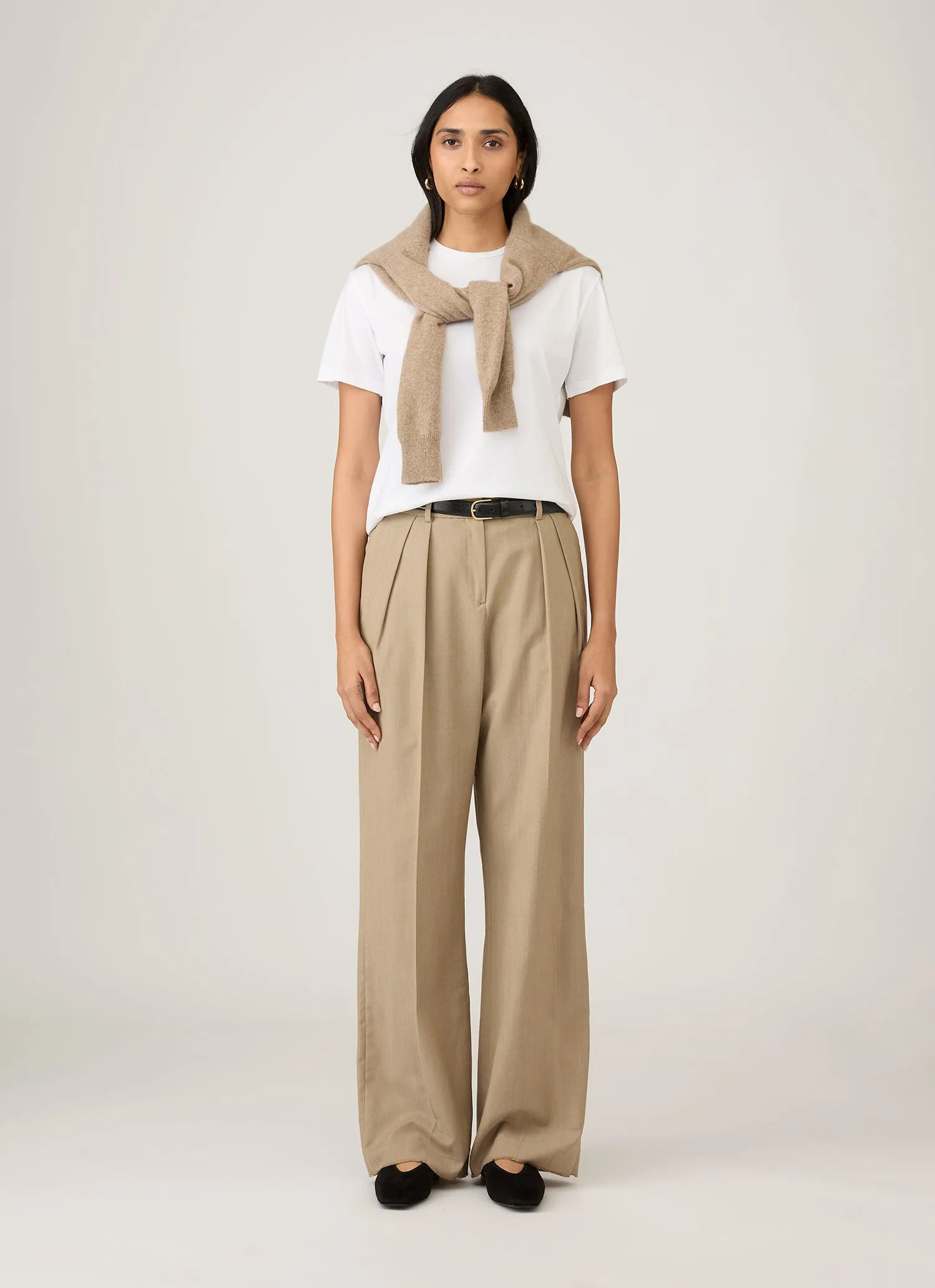 Women's Boy Fit T-shirt in White sold by Sunspel product image thumbnail 2