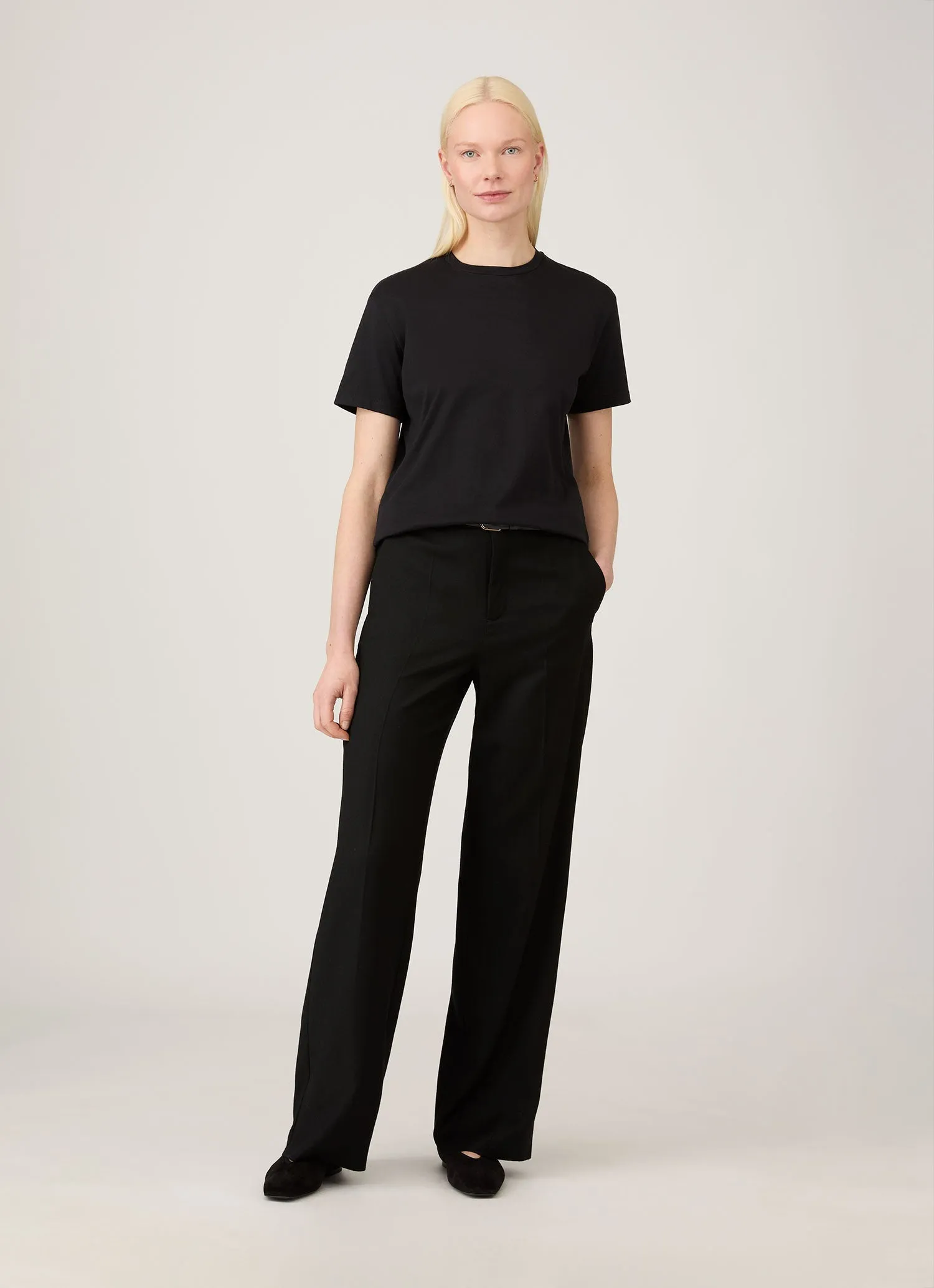 Women's Boy Fit T-shirt in Black sold by Sunspel product image thumbnail 2