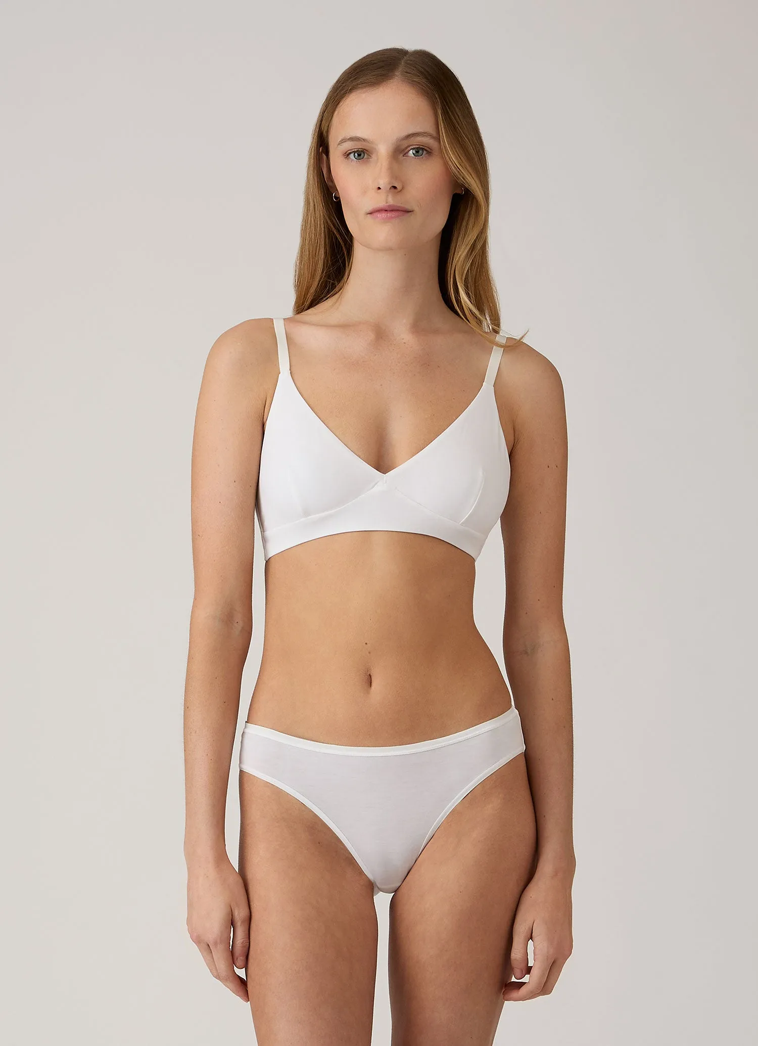 Women's Tencel™ Bikini Brief in White sold by Sunspel