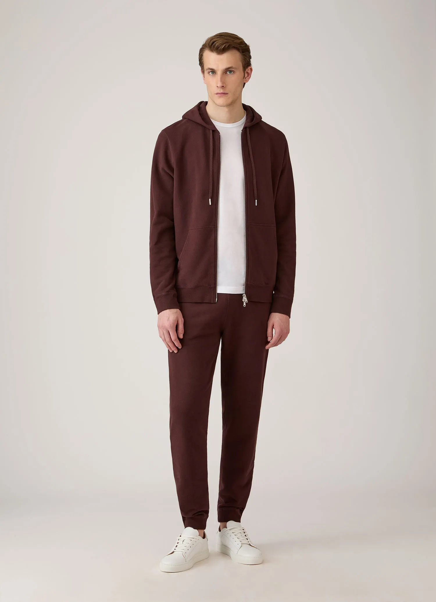 Men's Loopback Sweatpants in Bakelite sold by Sunspel product image thumbnail 3