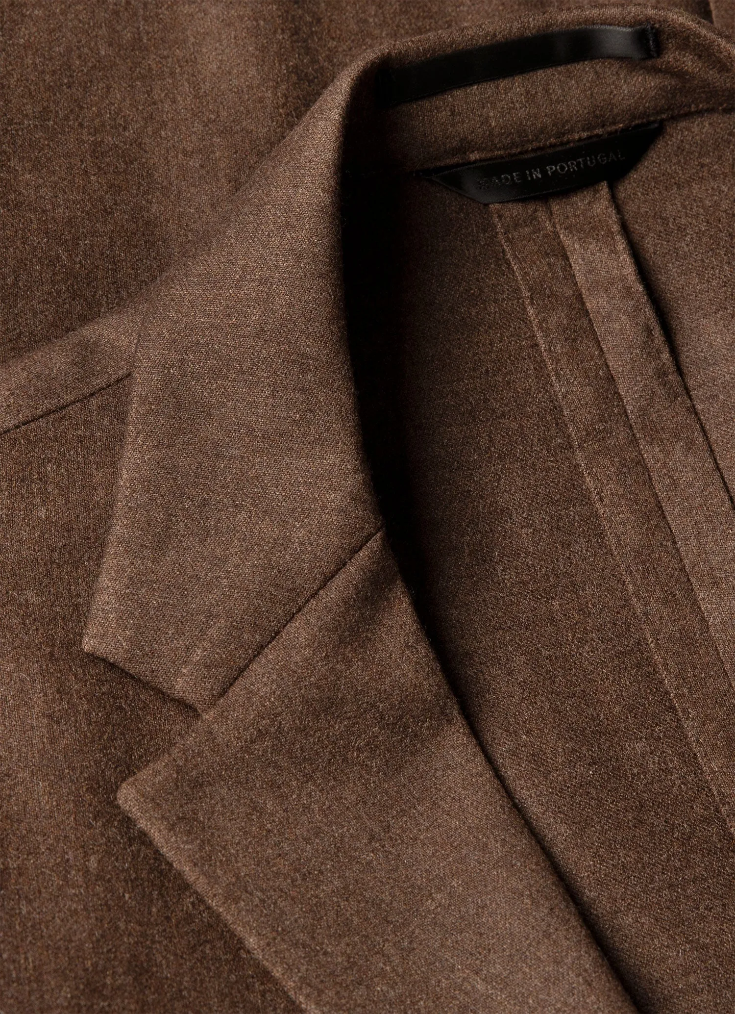 Men's Wool Cashmere Flannel Blazer in Light Brown Melange sold by Sunspel product image thumbnail 4
