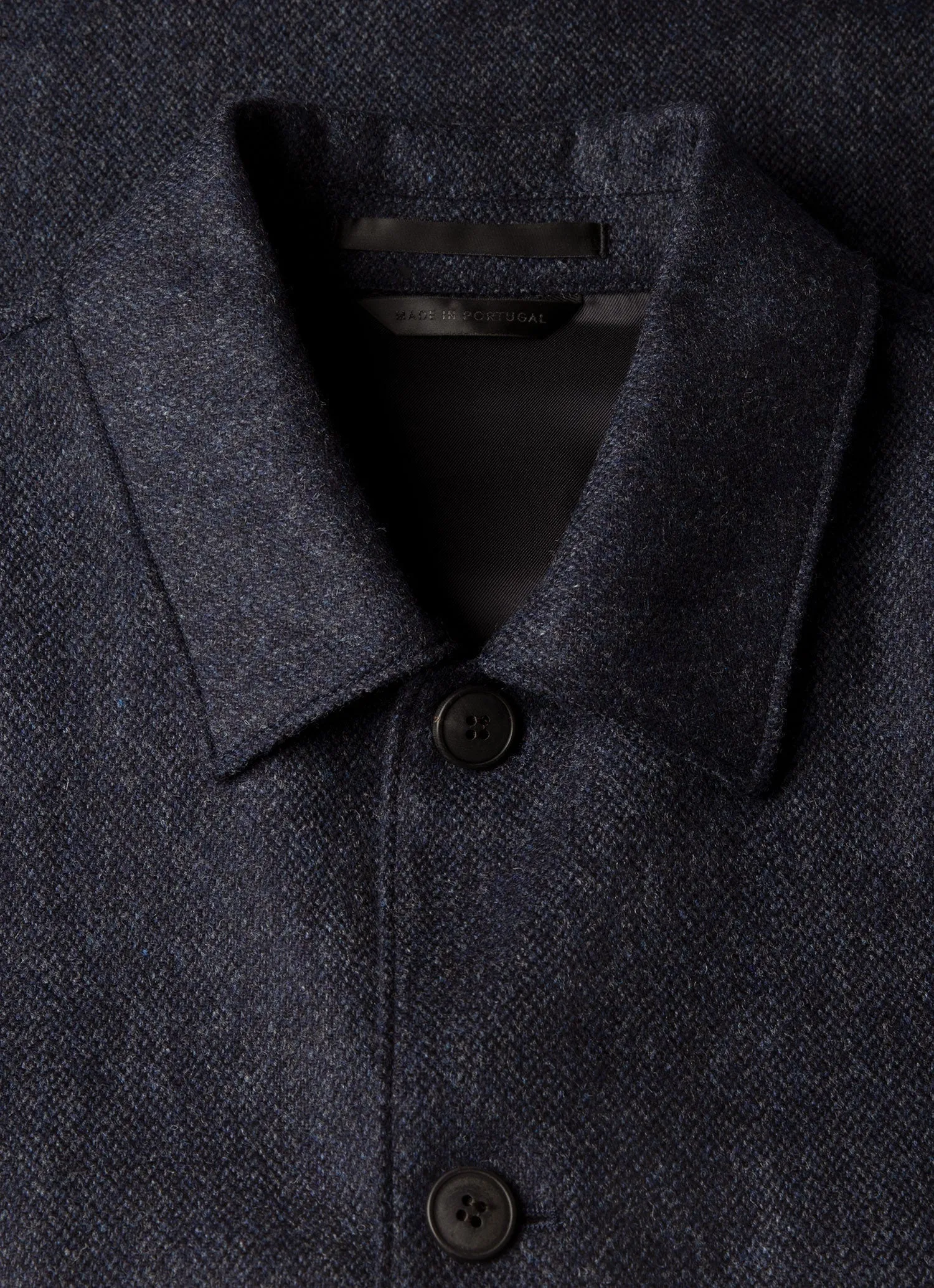 Men's Wool Twill Chore Jacket in Slate Blue Melange sold by Sunspel product image thumbnail 4
