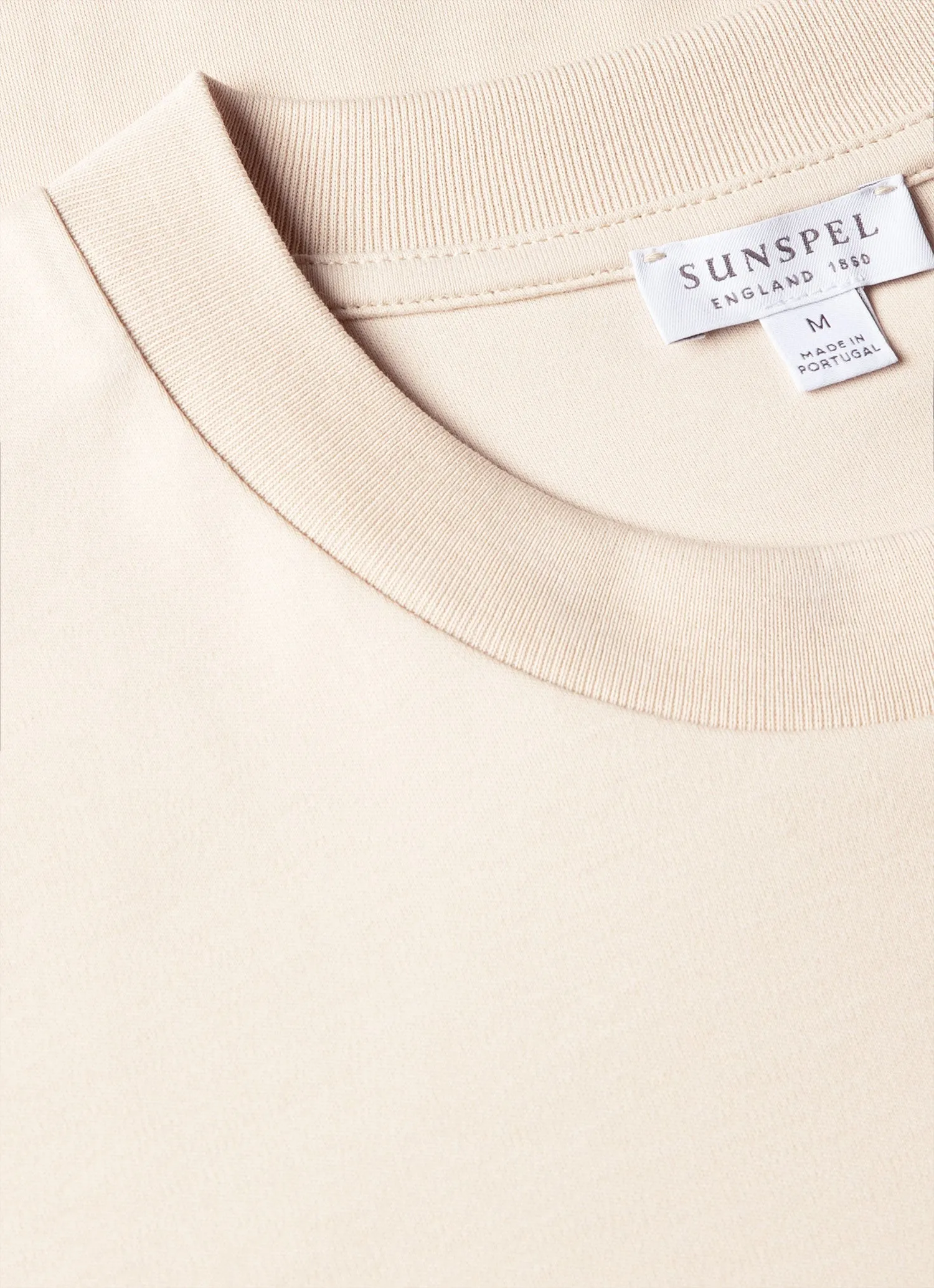 Men's Relaxed Fit Heavyweight T-shirt in Swansdown sold by Sunspel product image thumbnail 4