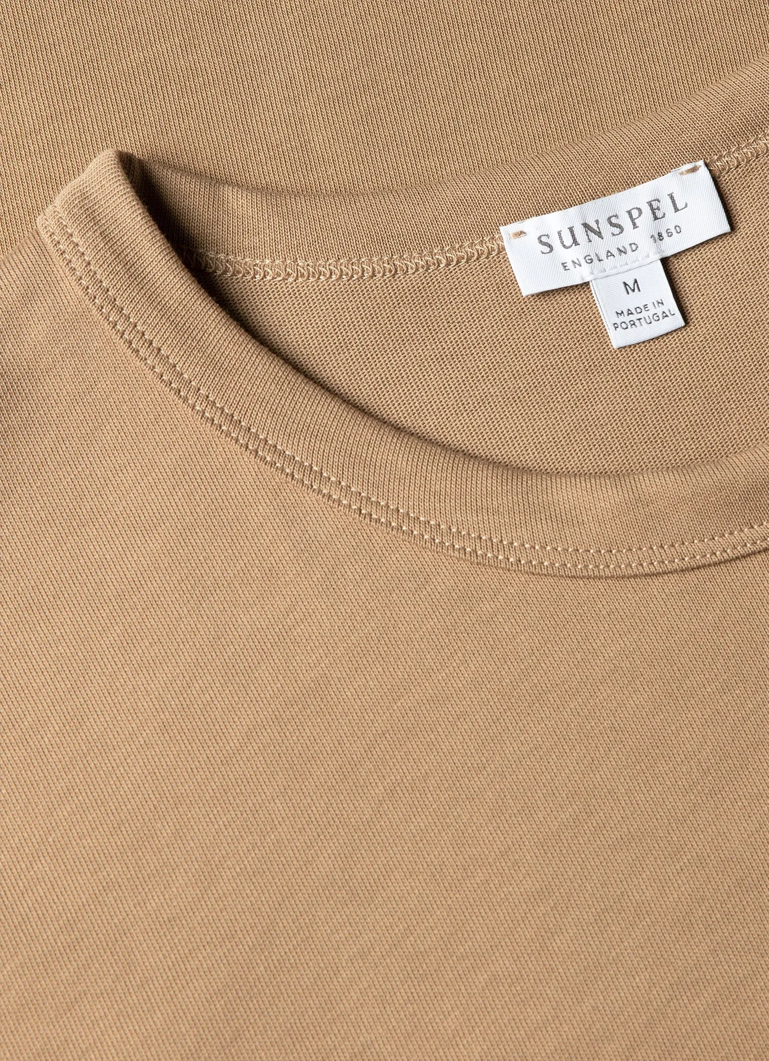 Men's Heavyweight Classic T-shirt in Dark Beige sold by Sunspel product image thumbnail 4