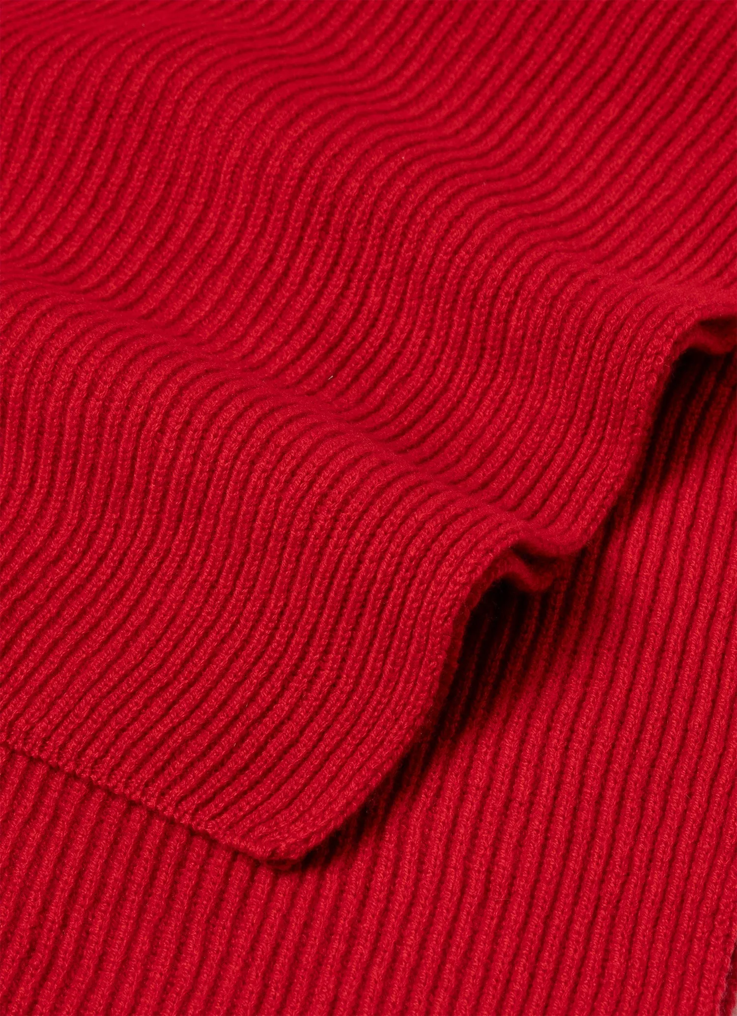 Men's Cashmere Ribbed Scarf in Ruby Red sold by Sunspel product image thumbnail 2
