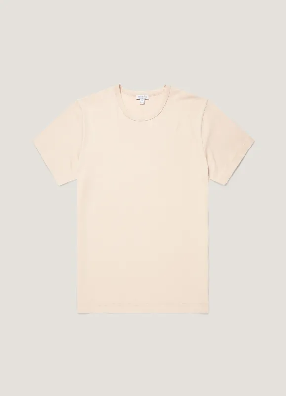 Men's Heavyweight Classic T-shirt in Swansdown made by Sunspel