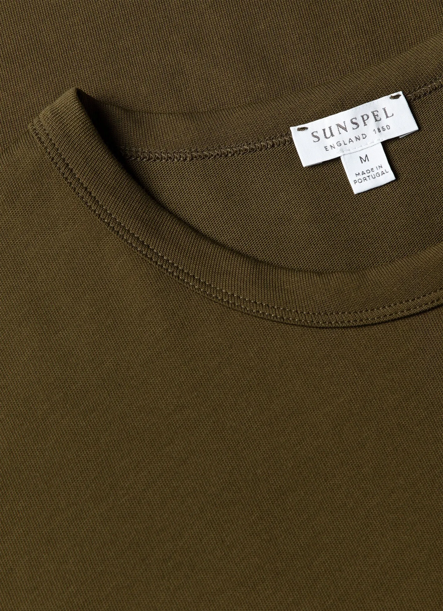 Men's Heavyweight Classic T-shirt in Loden Green sold by Sunspel product image thumbnail 4
