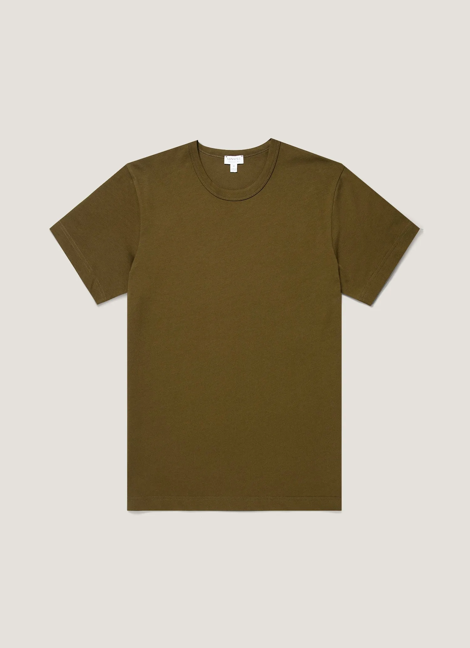 Men's Heavyweight Classic T-shirt in Loden Green sold by Sunspel