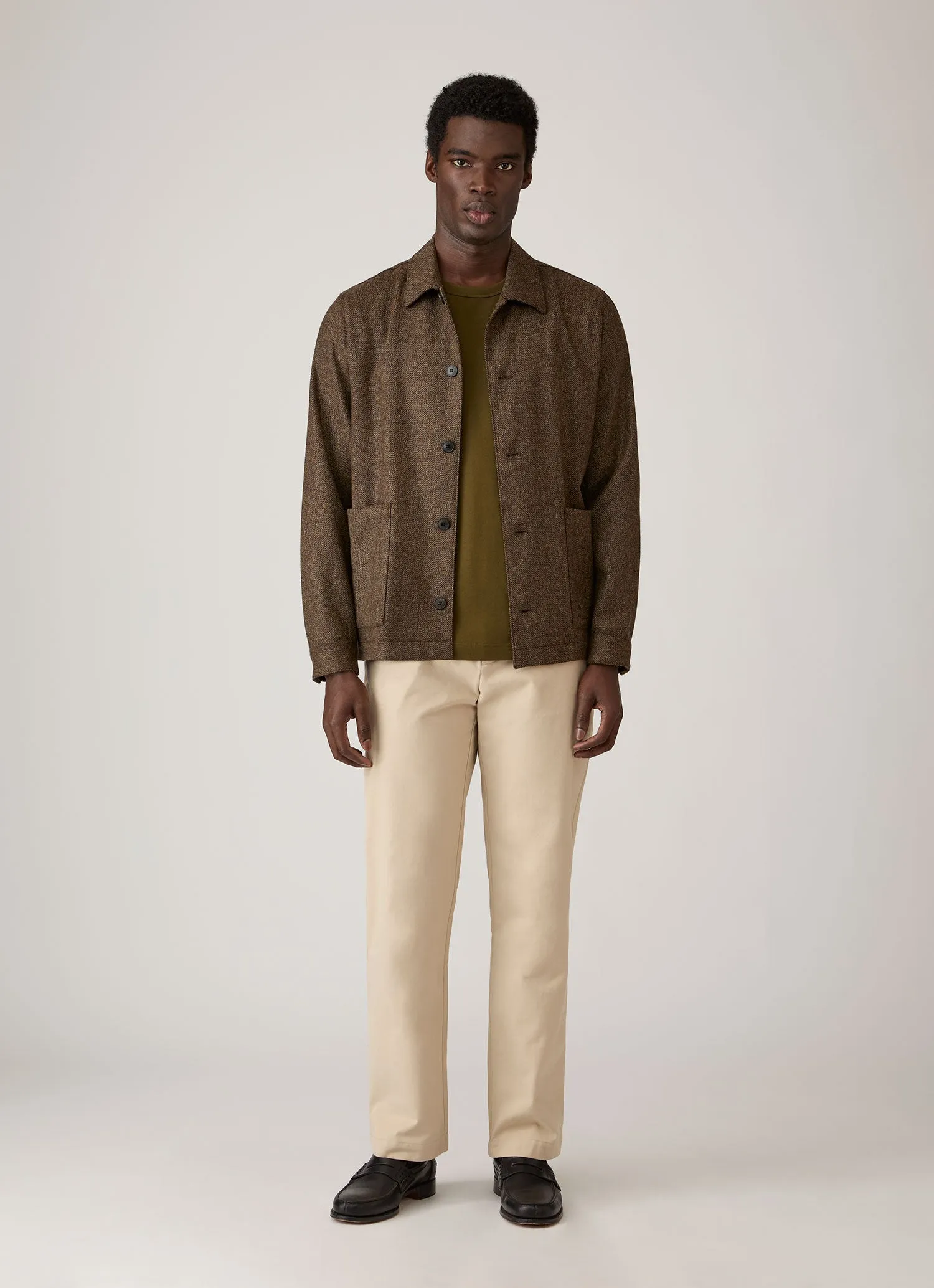Men's Heavyweight Classic T-shirt in Loden Green sold by Sunspel product image thumbnail 3