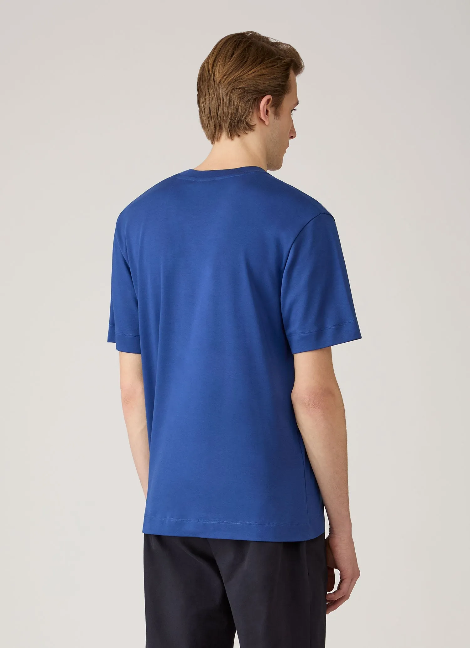 Men's Relaxed Fit Heavyweight T-shirt in Clear Night sold by Sunspel product image thumbnail 5