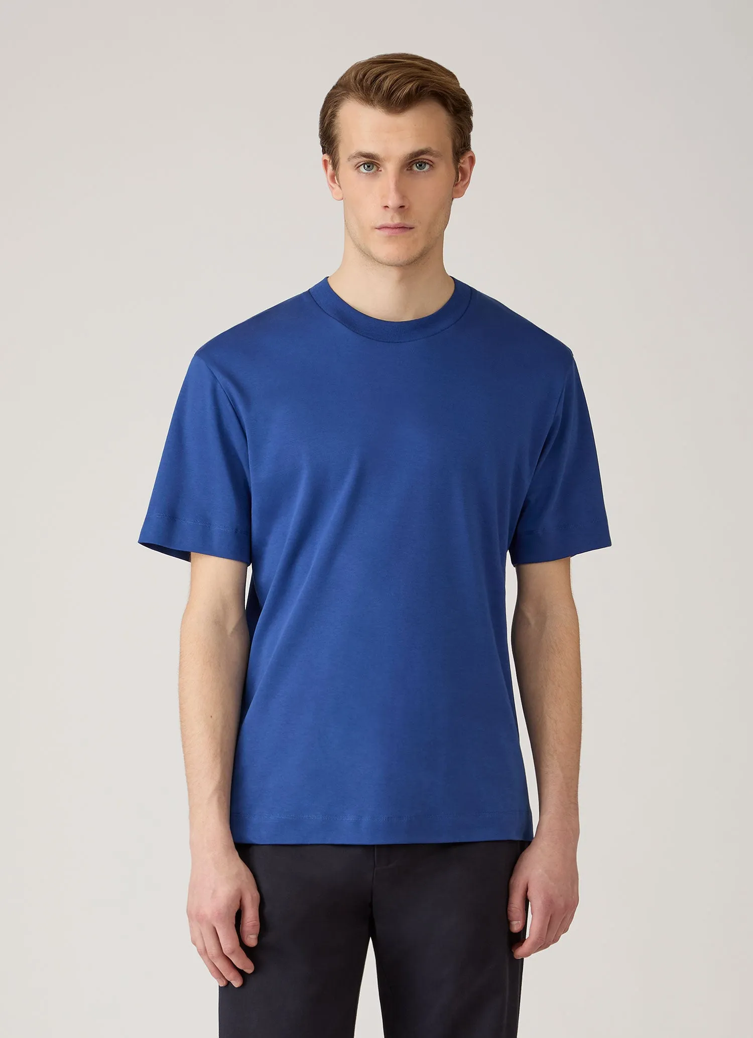 Men's Relaxed Fit Heavyweight T-shirt in Clear Night sold by Sunspel product image thumbnail 2