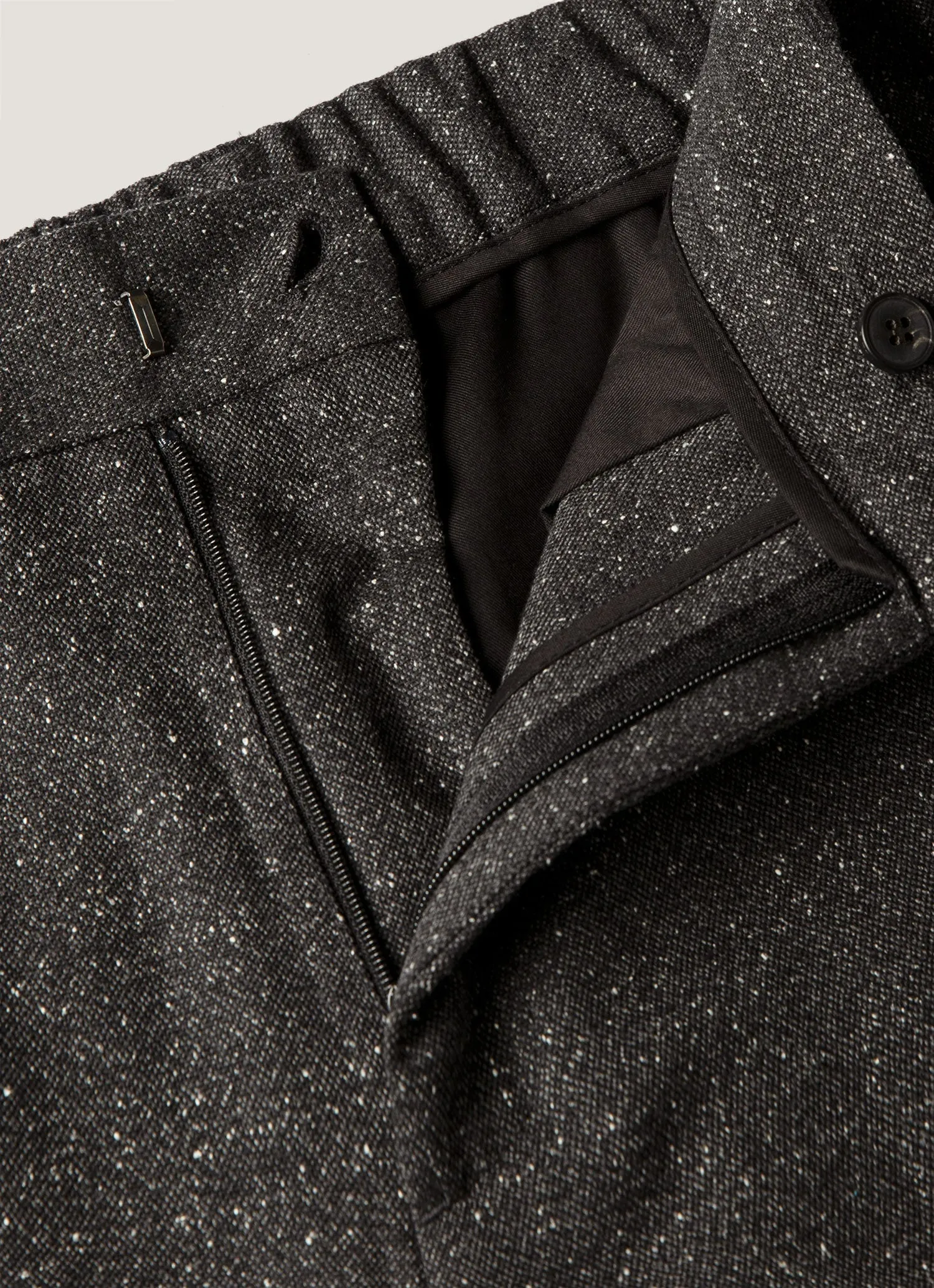 Men's Donegal Tweed Trouser in Anthracite Melange sold by Sunspel product image thumbnail 4