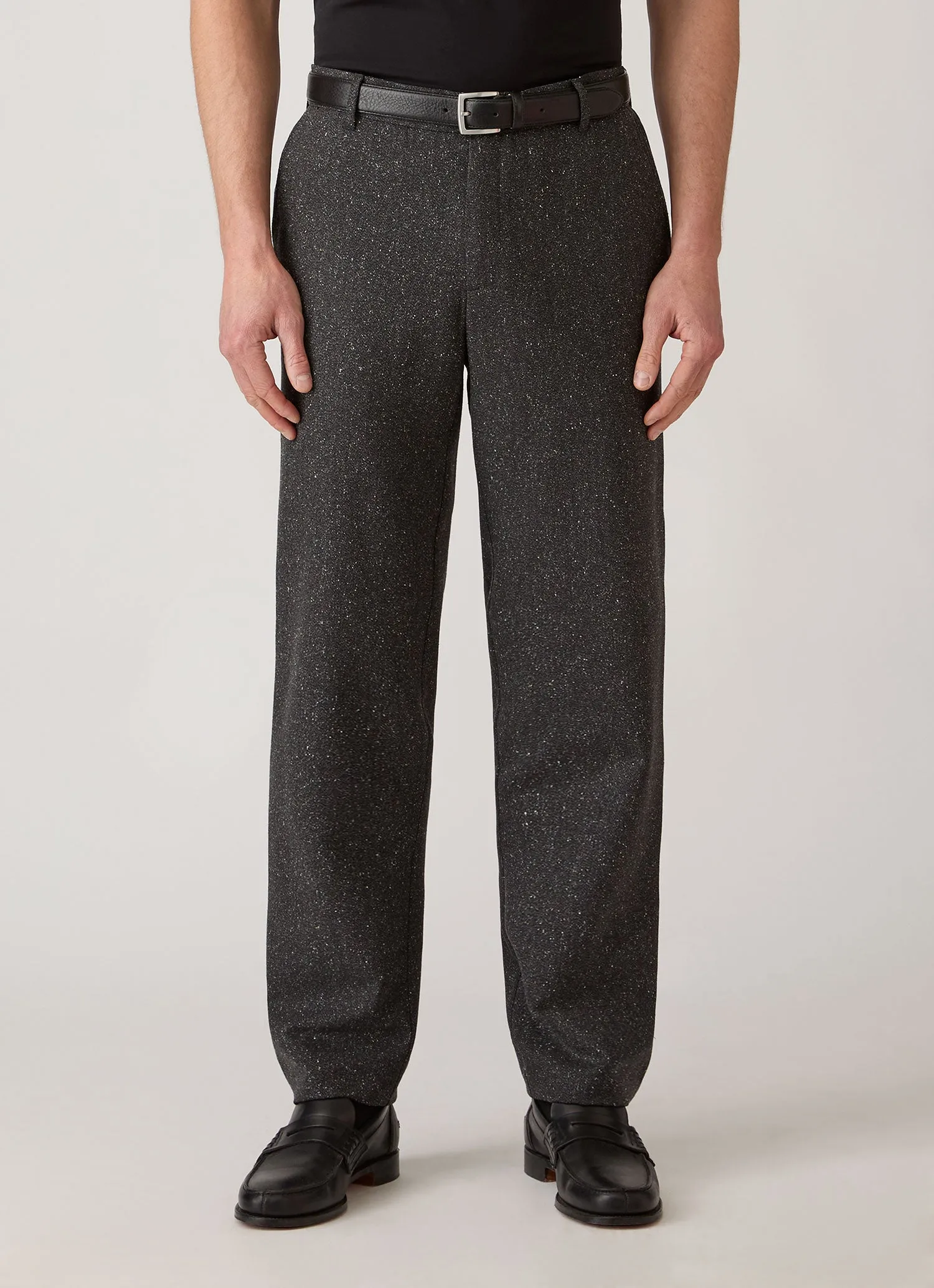 Men's Donegal Tweed Trouser in Anthracite Melange sold by Sunspel product image thumbnail 2