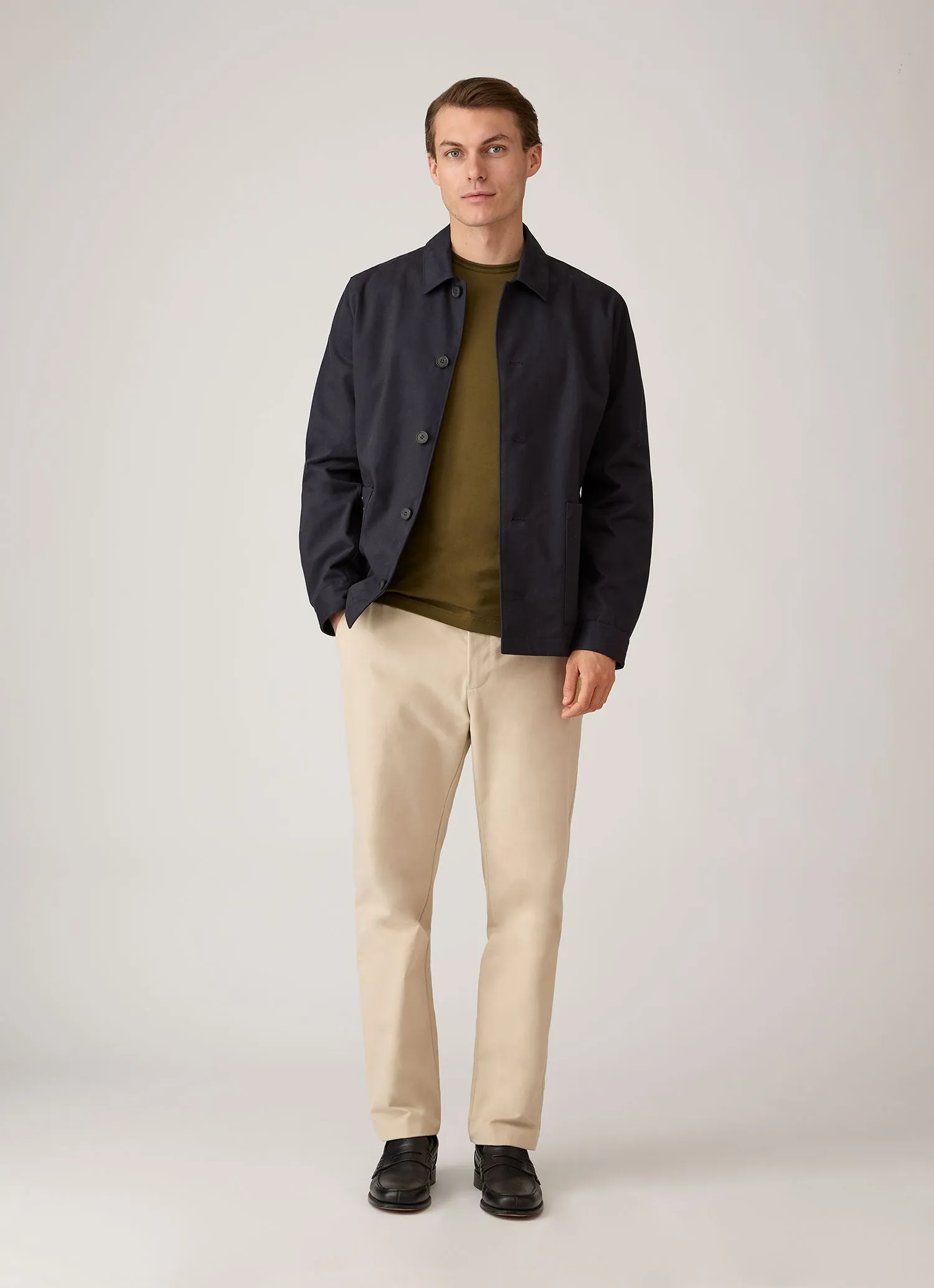 Men's Classic T-shirt in Loden Green sold by Sunspel product image thumbnail 3