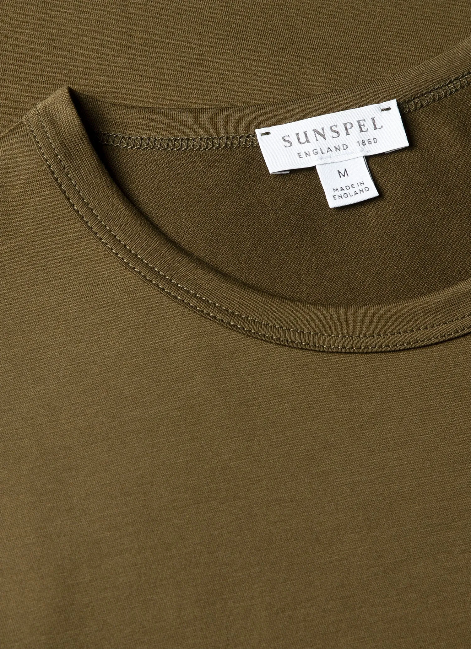 Men's Classic T-shirt in Loden Green sold by Sunspel product image thumbnail 4