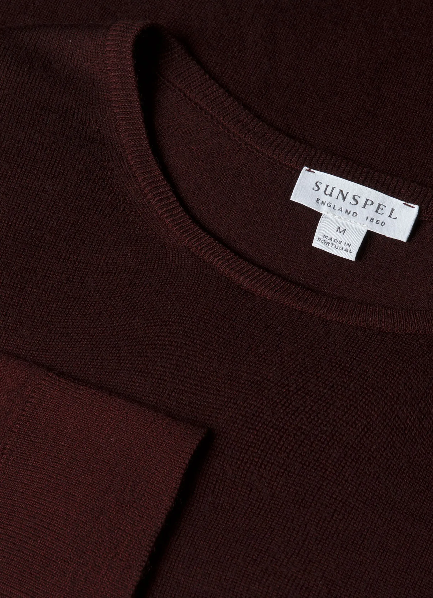 Men's Extra-Fine Merino Jumper in Bakelite sold by Sunspel product image thumbnail 4