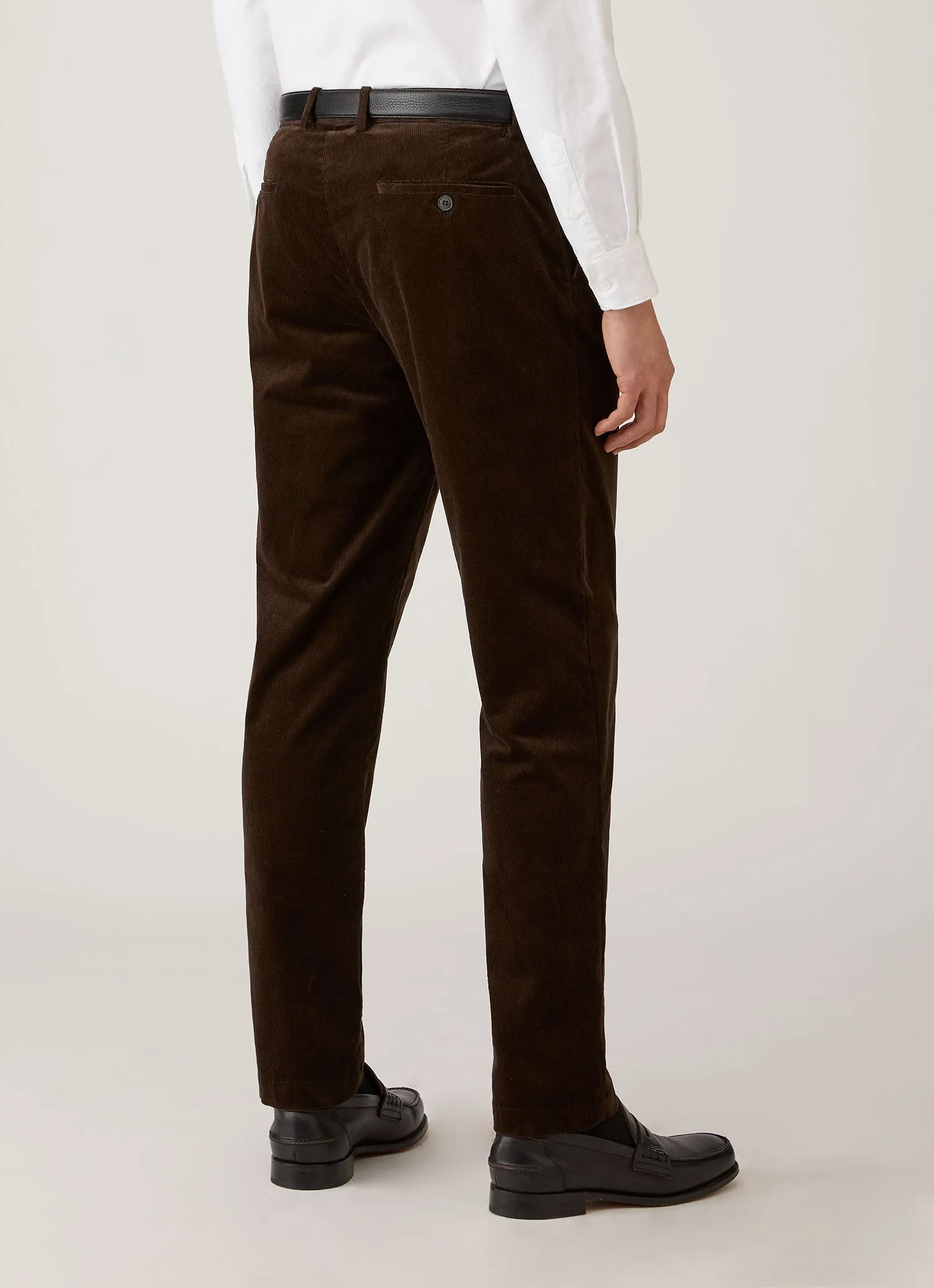 Men's Corduroy Trouser in Dark Chocolate sold by Sunspel product image thumbnail 5