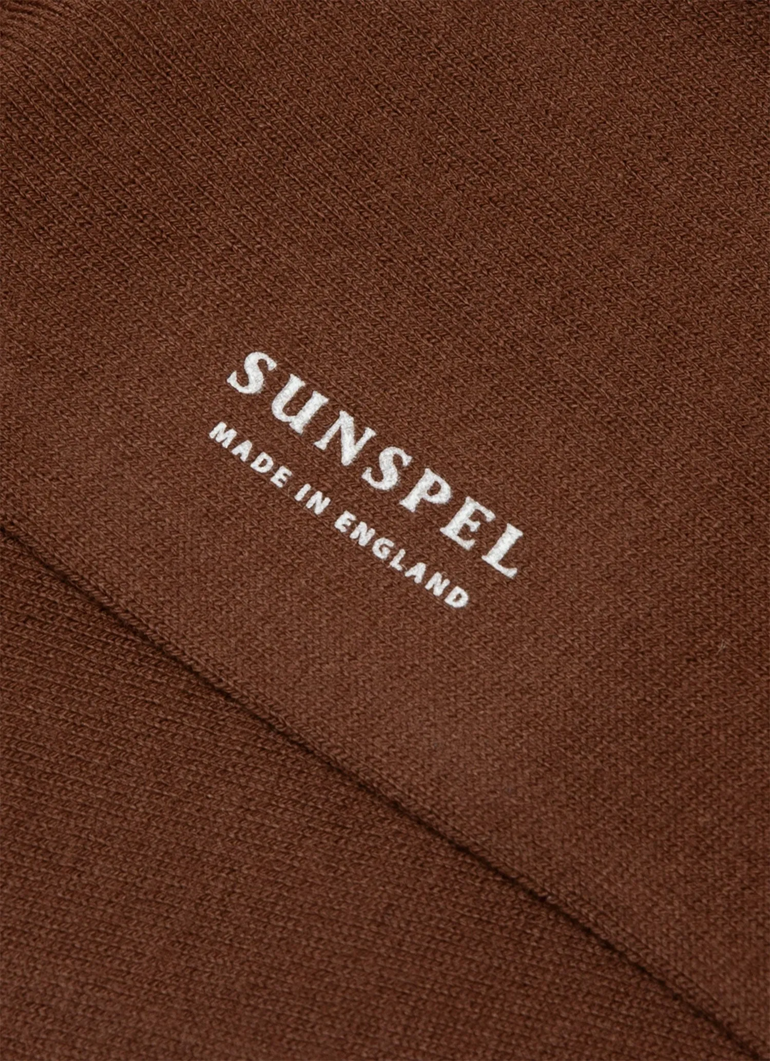 Men's Cotton Socks in Chestnut sold by Sunspel product image thumbnail 2