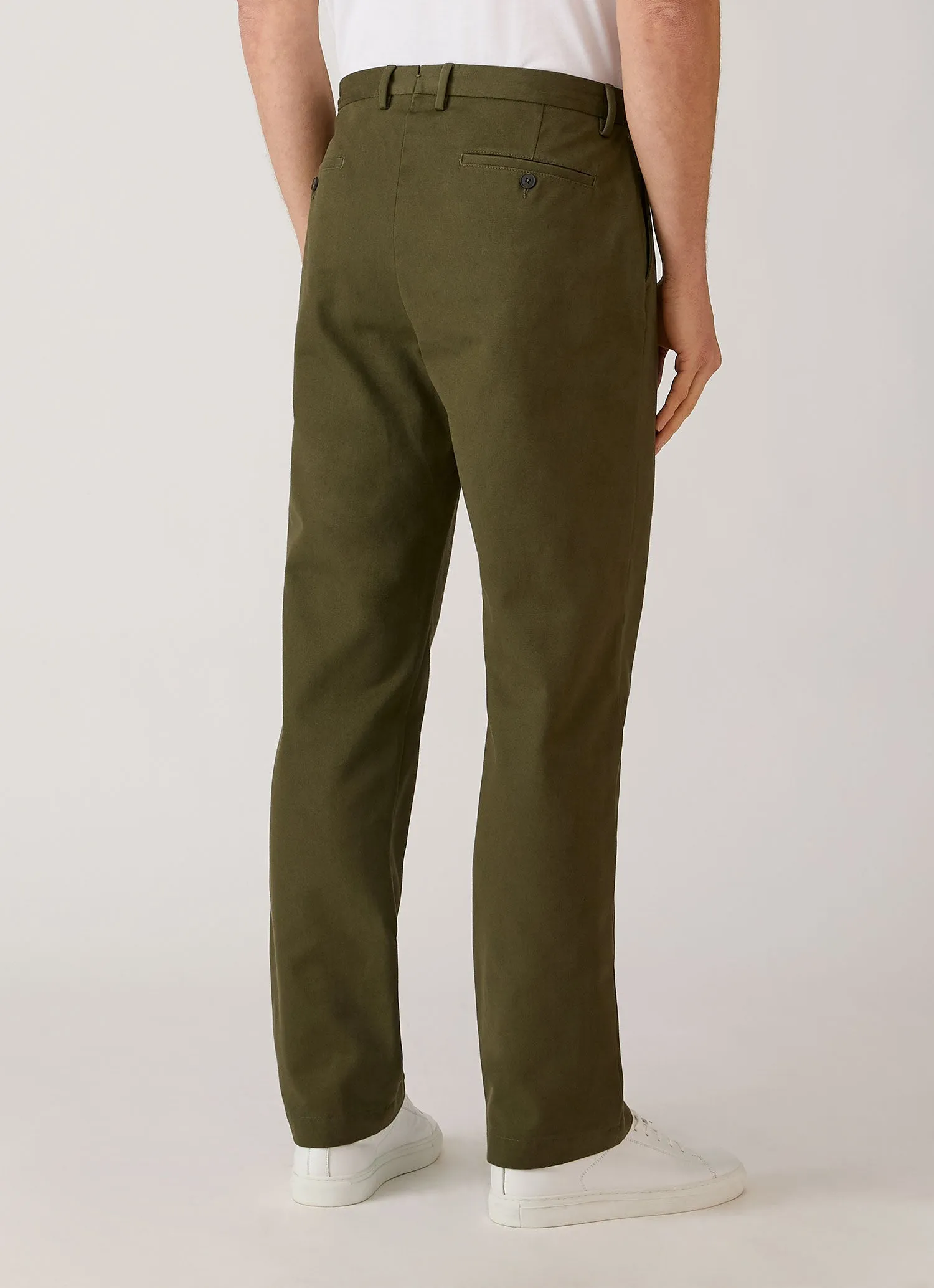 Men's Cotton Drill Trouser in Loden Green sold by Sunspel product image thumbnail 5