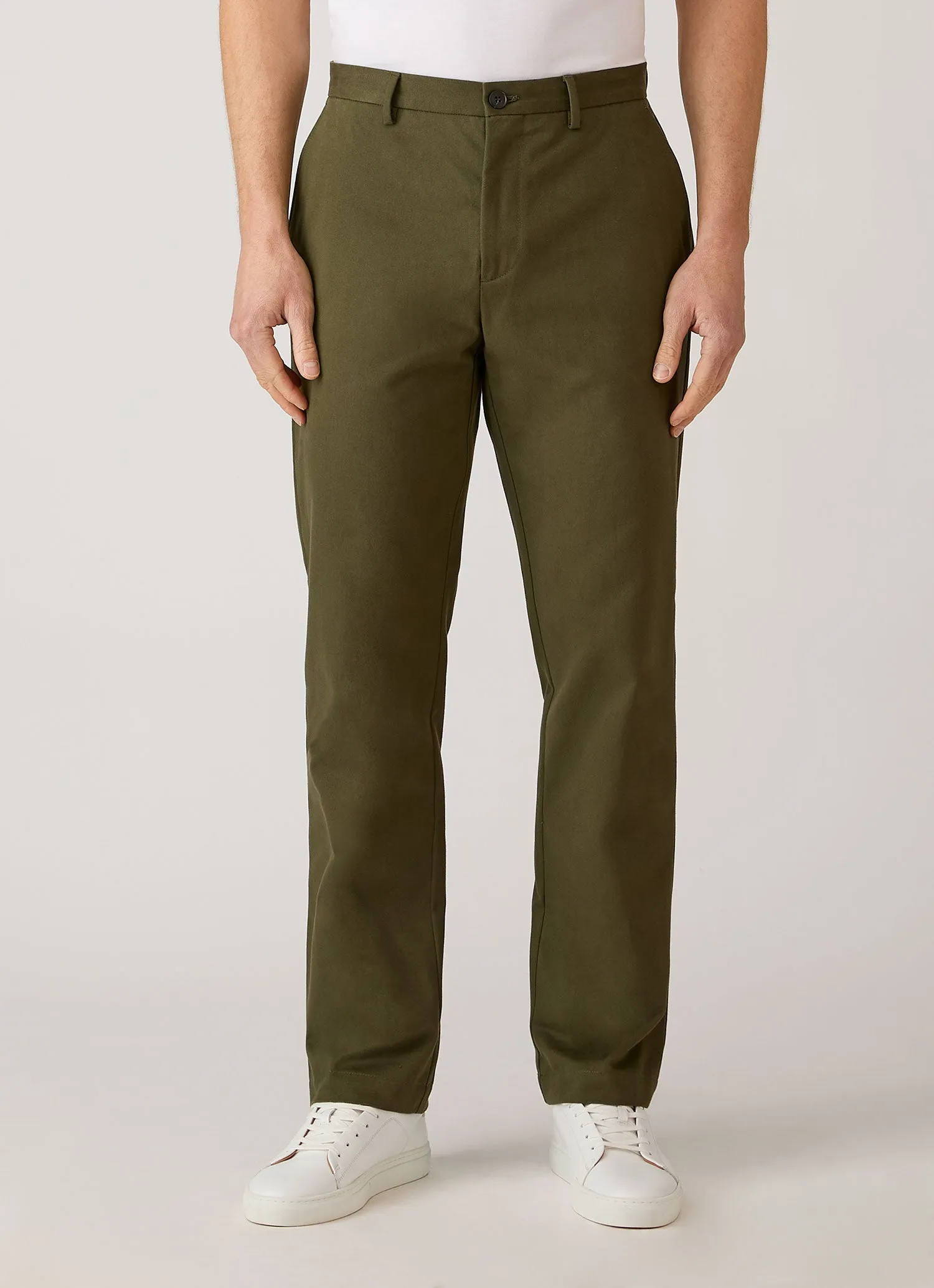 Men's Cotton Drill Trouser in Loden Green sold by Sunspel product image thumbnail 2