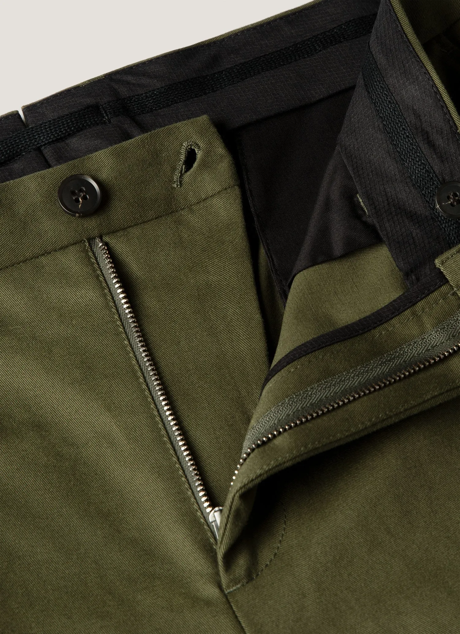 Men's Cotton Drill Trouser in Loden Green sold by Sunspel product image thumbnail 4