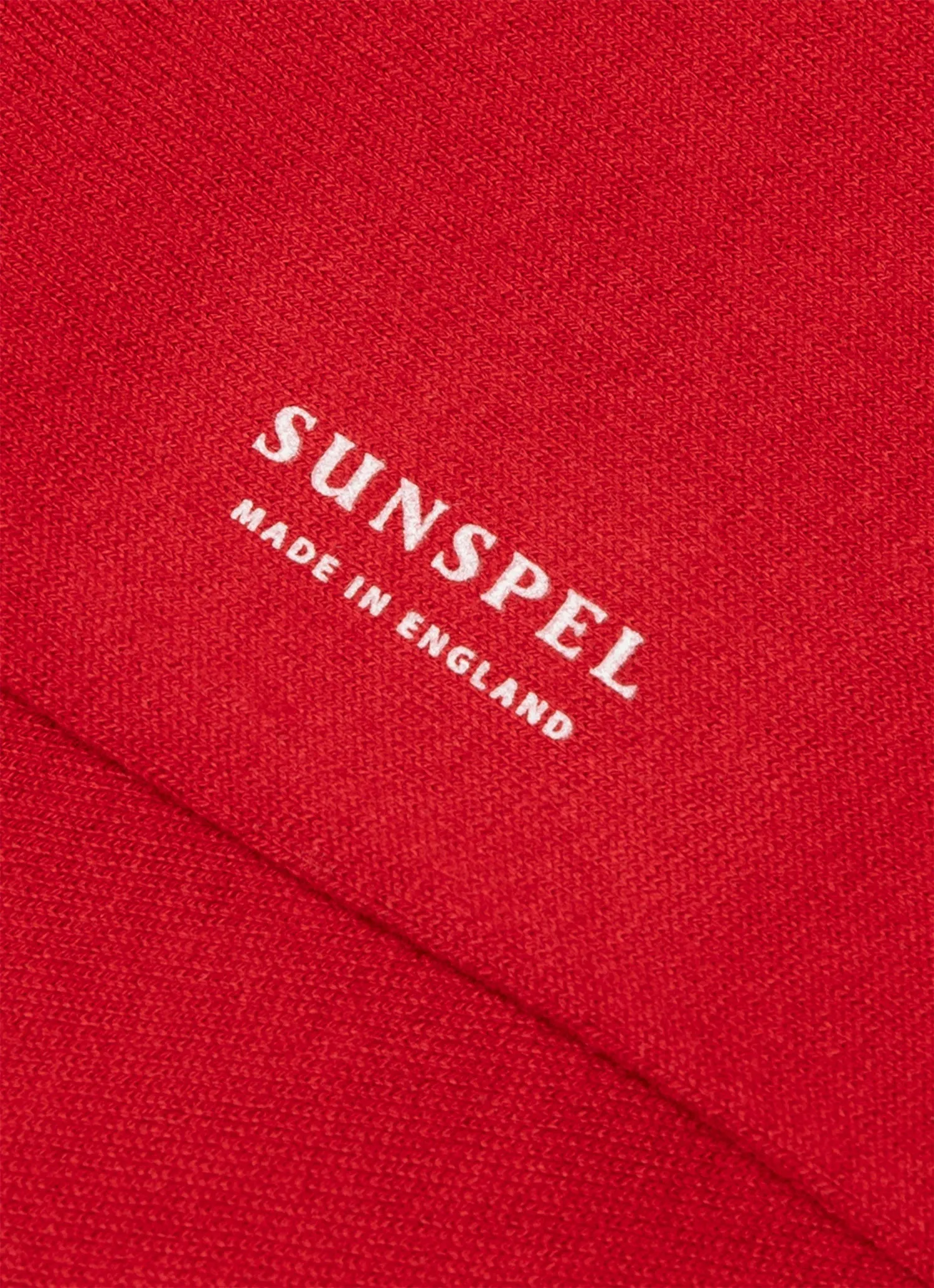 Men's Cotton Socks in Ruby Red sold by Sunspel product image thumbnail 2