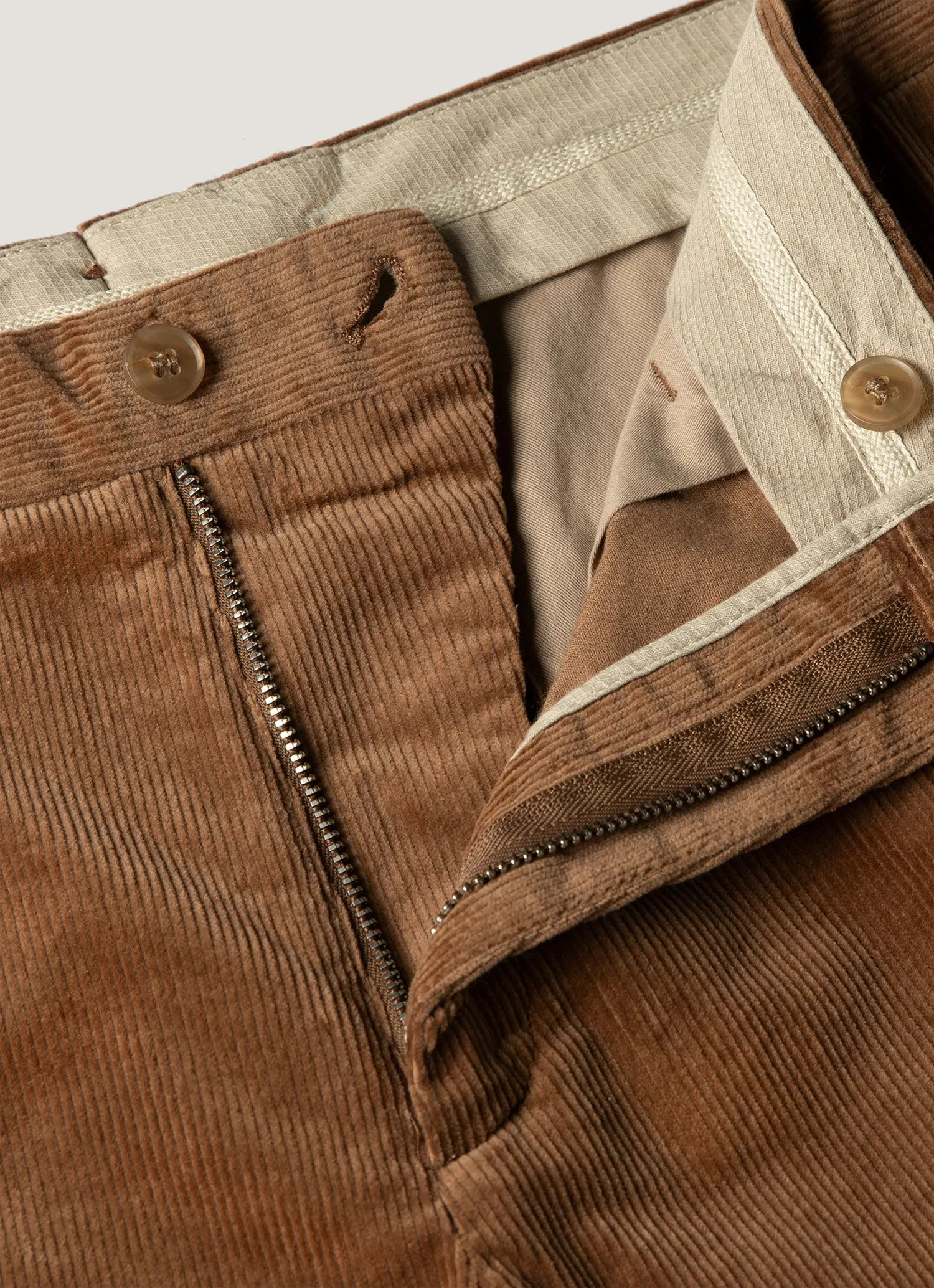 Men's Corduroy Trouser in Dark Beige sold by Sunspel product image thumbnail 4