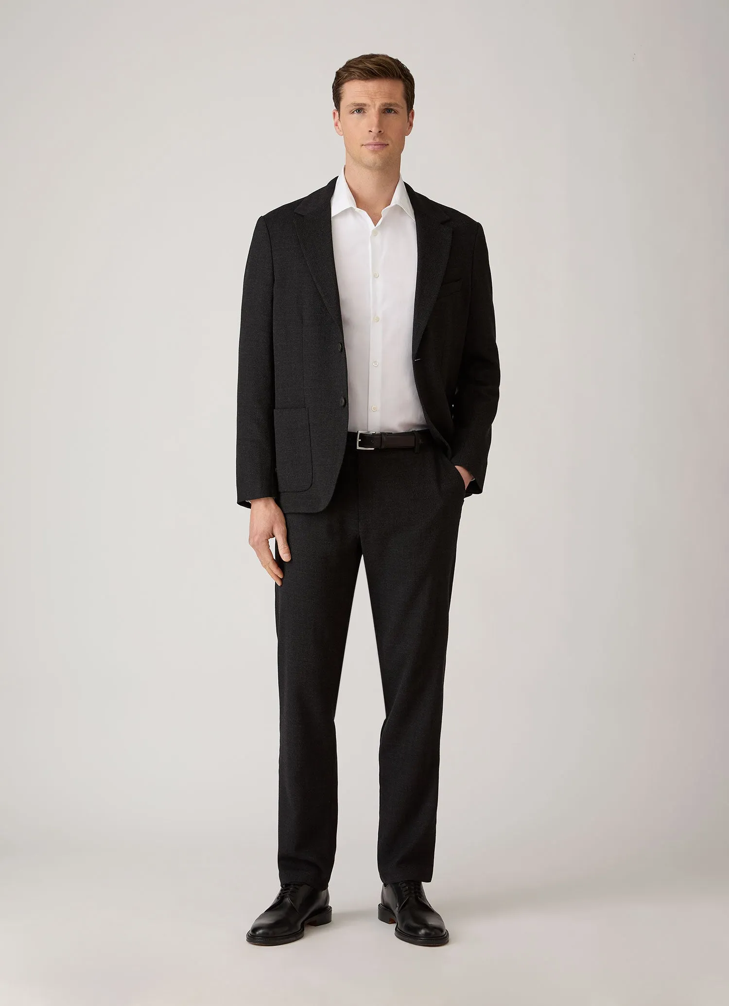 Men's Smart Oxford Shirt in White sold by Sunspel product image thumbnail 3