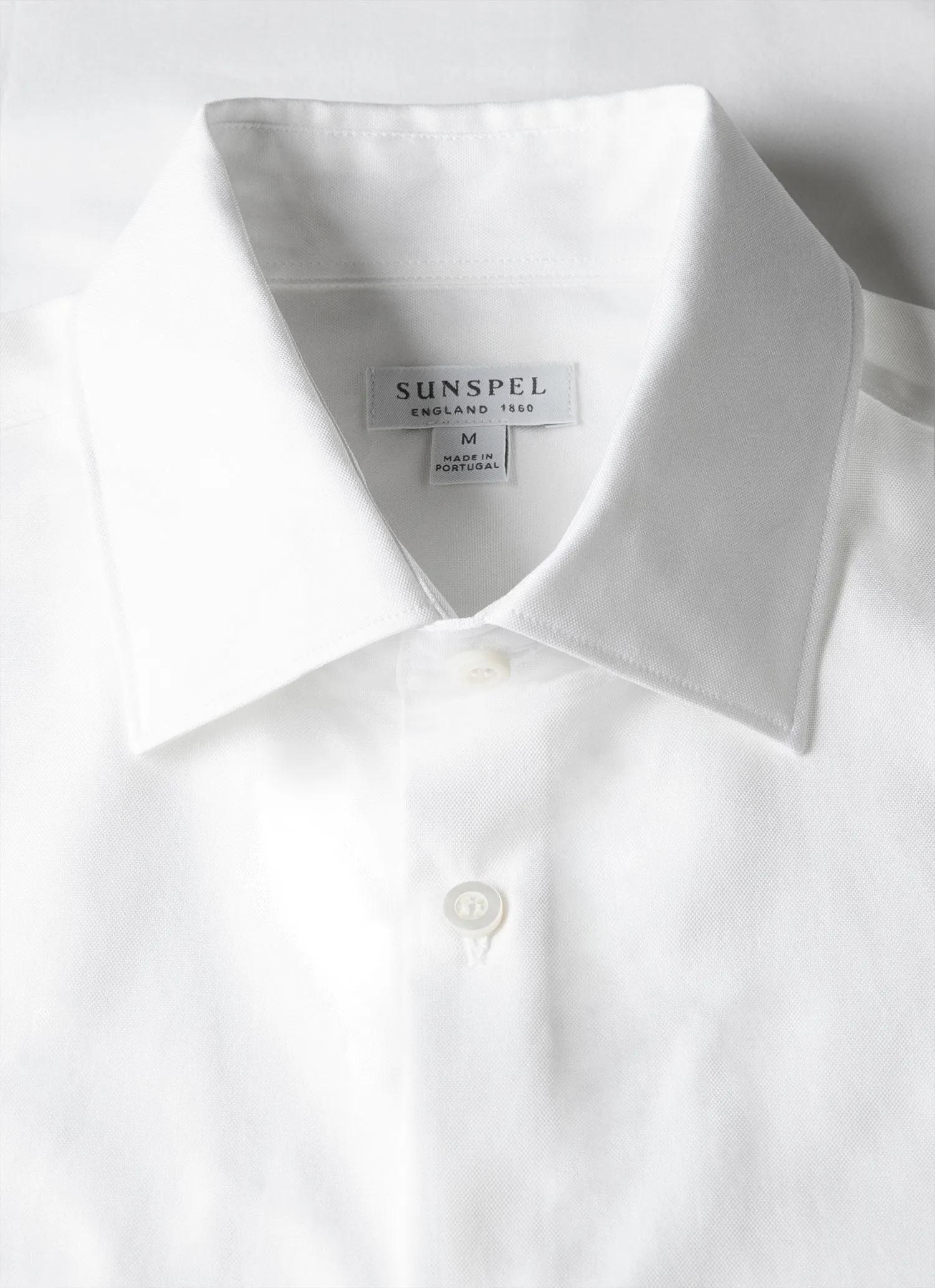 Men's Smart Oxford Shirt in White sold by Sunspel product image thumbnail 4