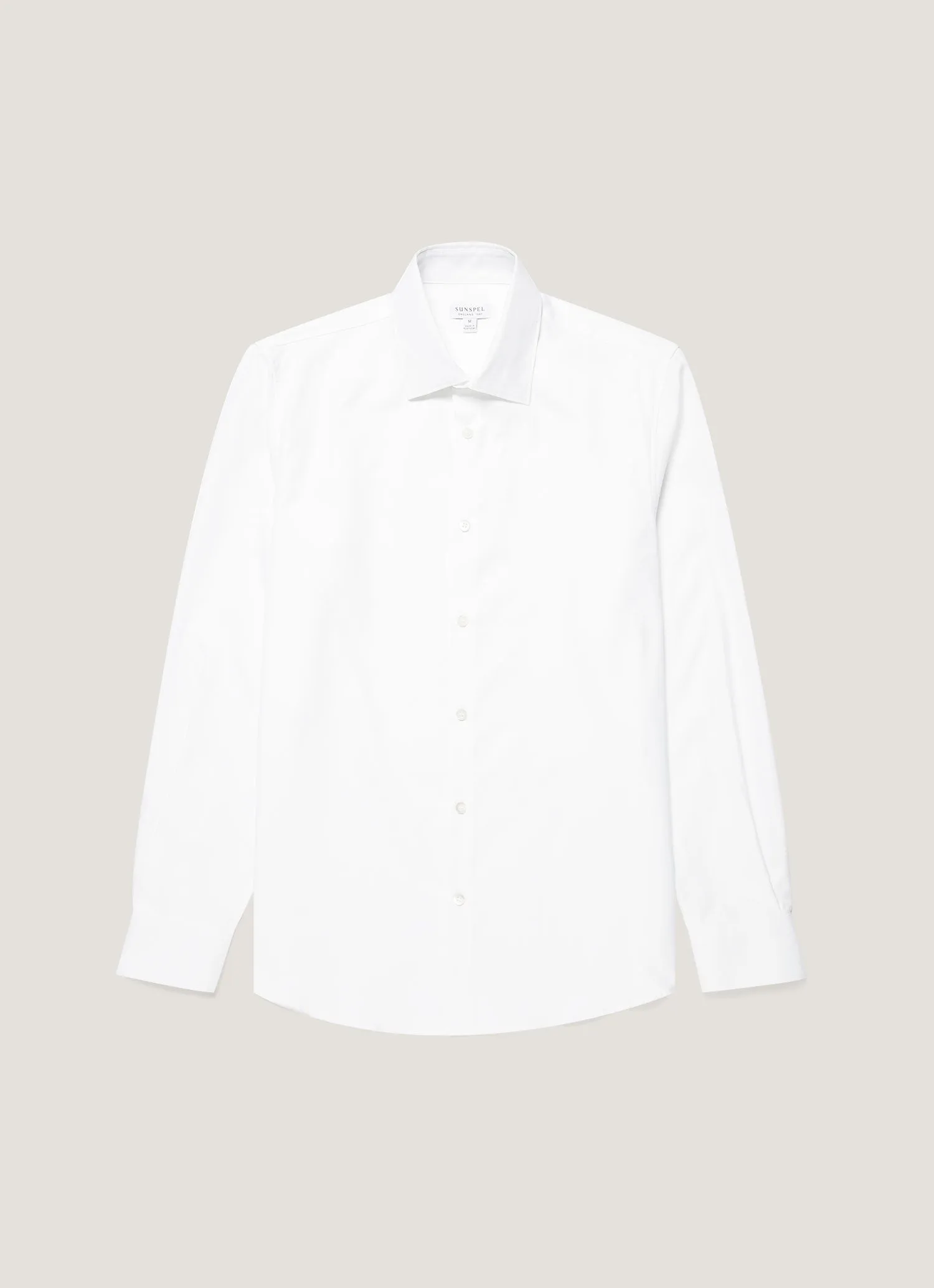 Men's Smart Oxford Shirt in White sold by Sunspel