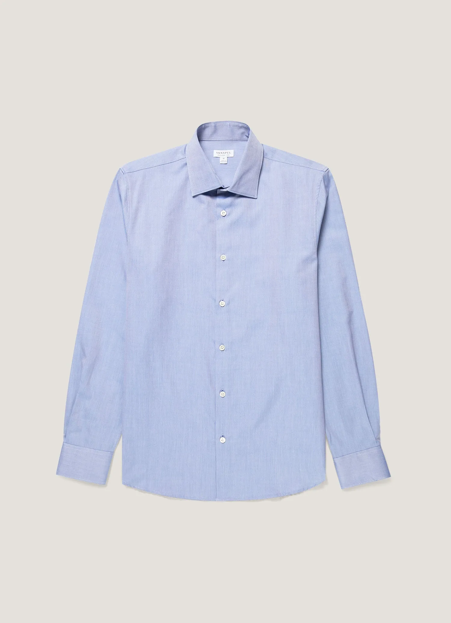 Men's Smart Oxford Shirt in Dark Blue sold by Sunspel