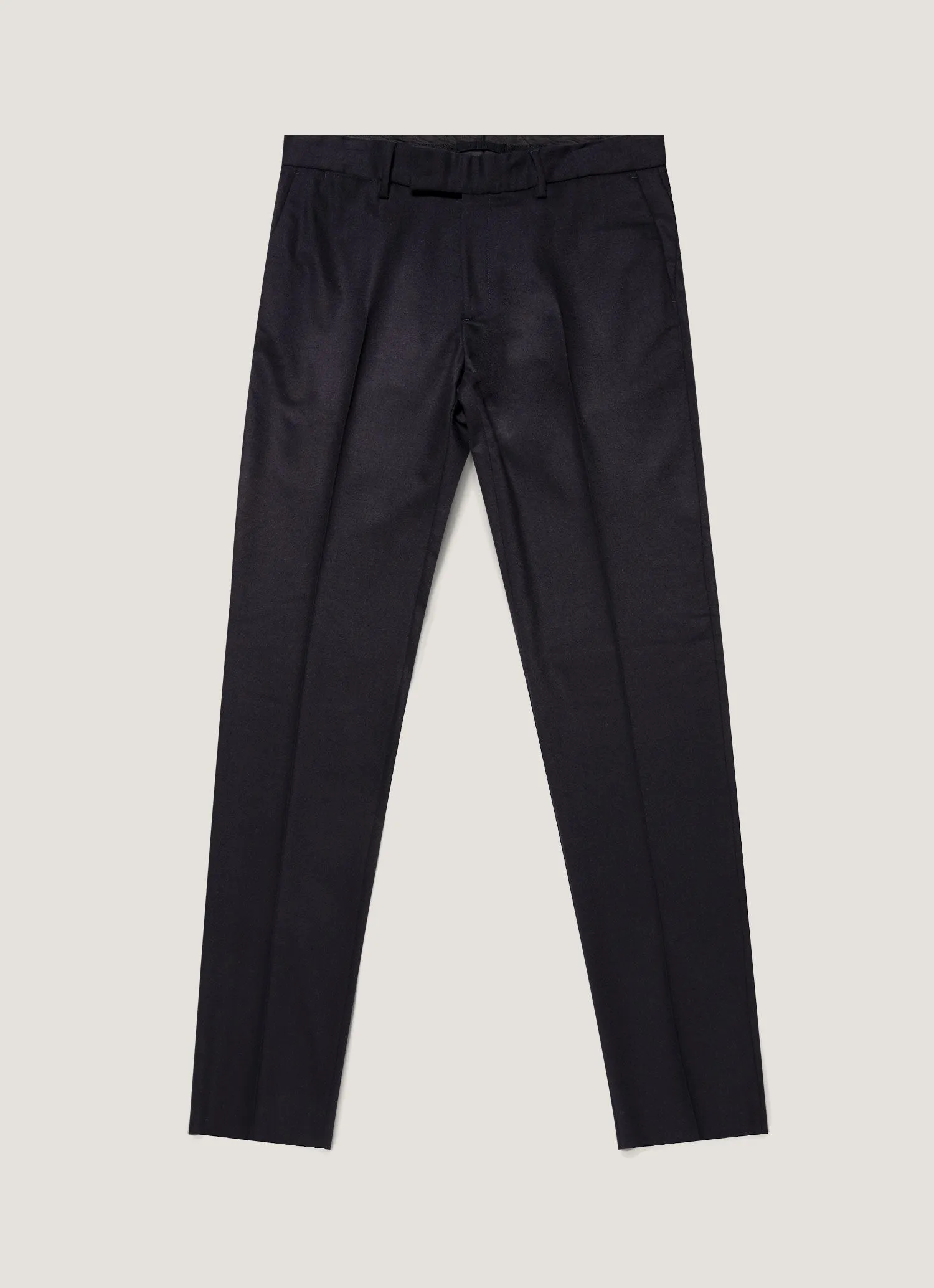 Men's Wool Cashmere Flannel Trouser in Navy sold by Sunspel