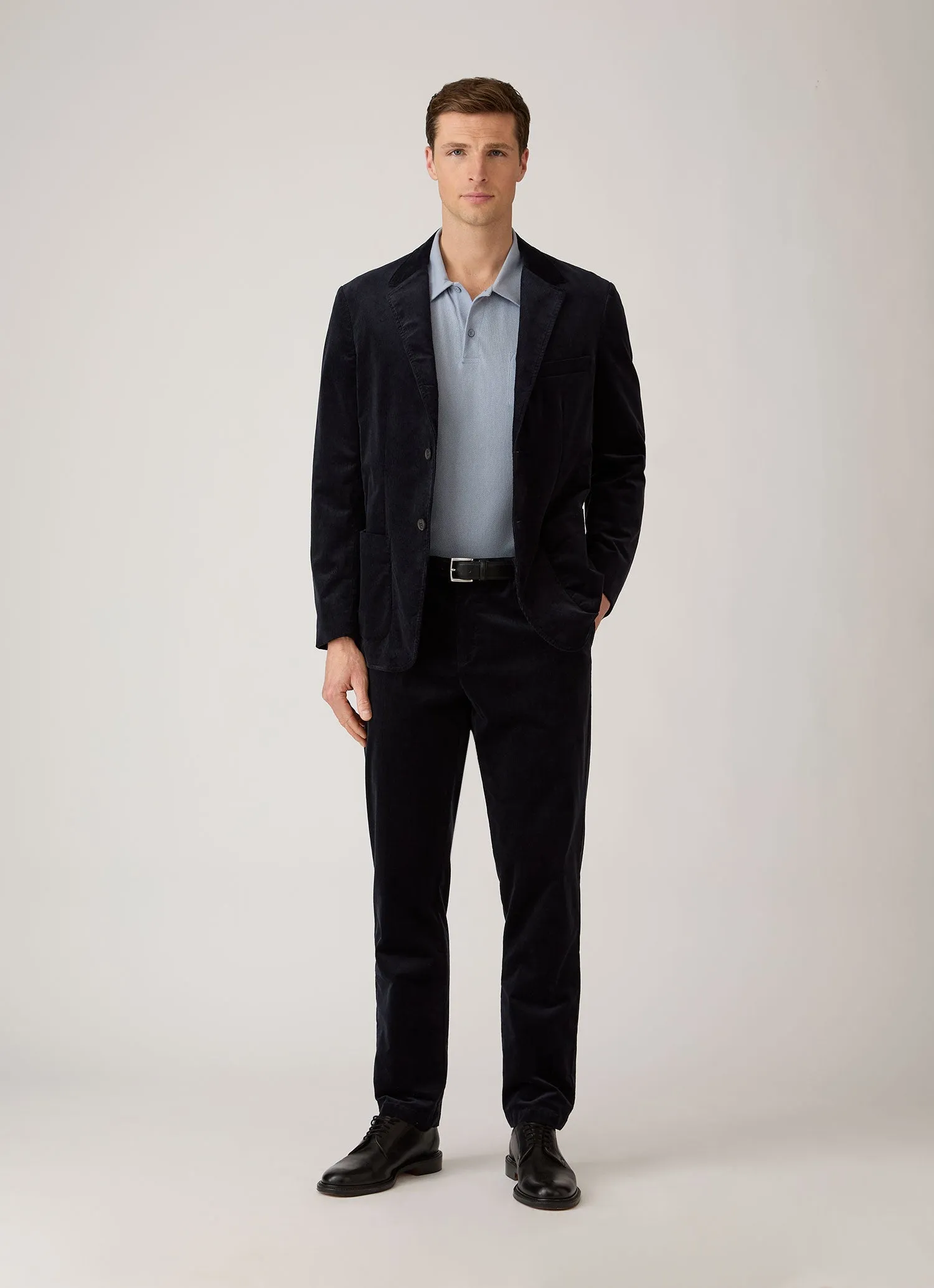 Men's Corduroy Trouser in Navy sold by Sunspel product image thumbnail 3
