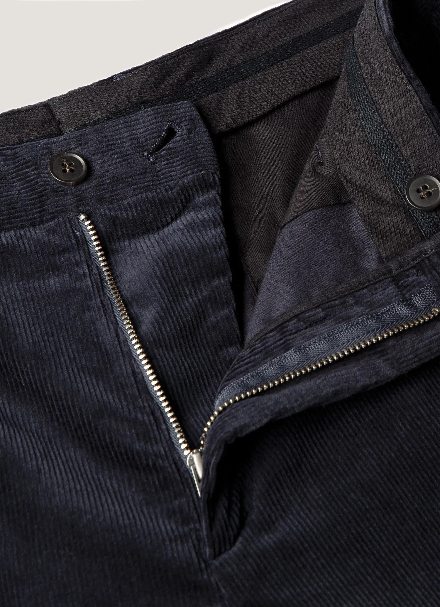 Men's Corduroy Trouser in Navy sold by Sunspel product image thumbnail 4