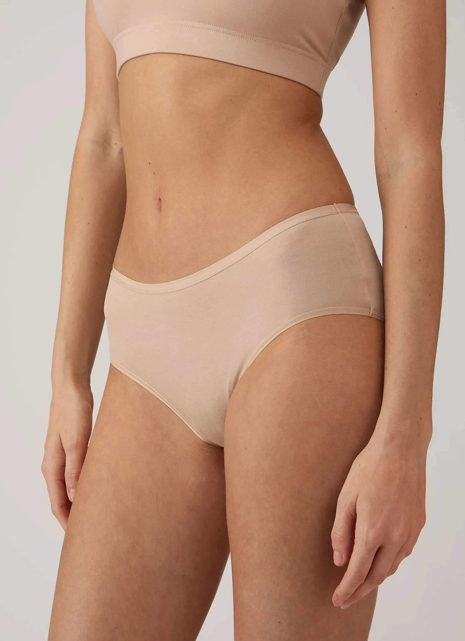 Women's Tencel™ Shorty Brief in Beige sold by Sunspel product image thumbnail 3